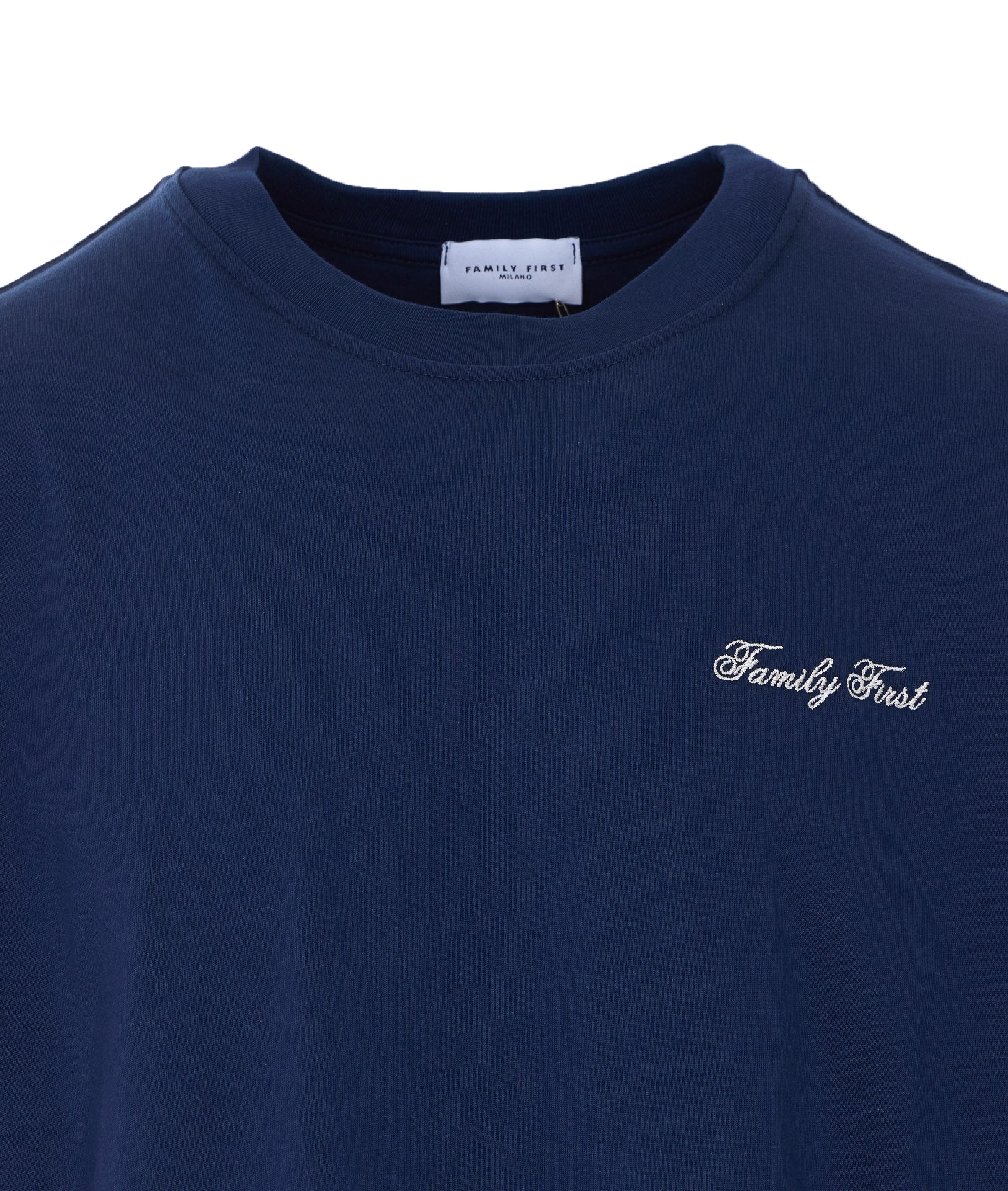 Family First T-shirts and Polos Blue Cotton