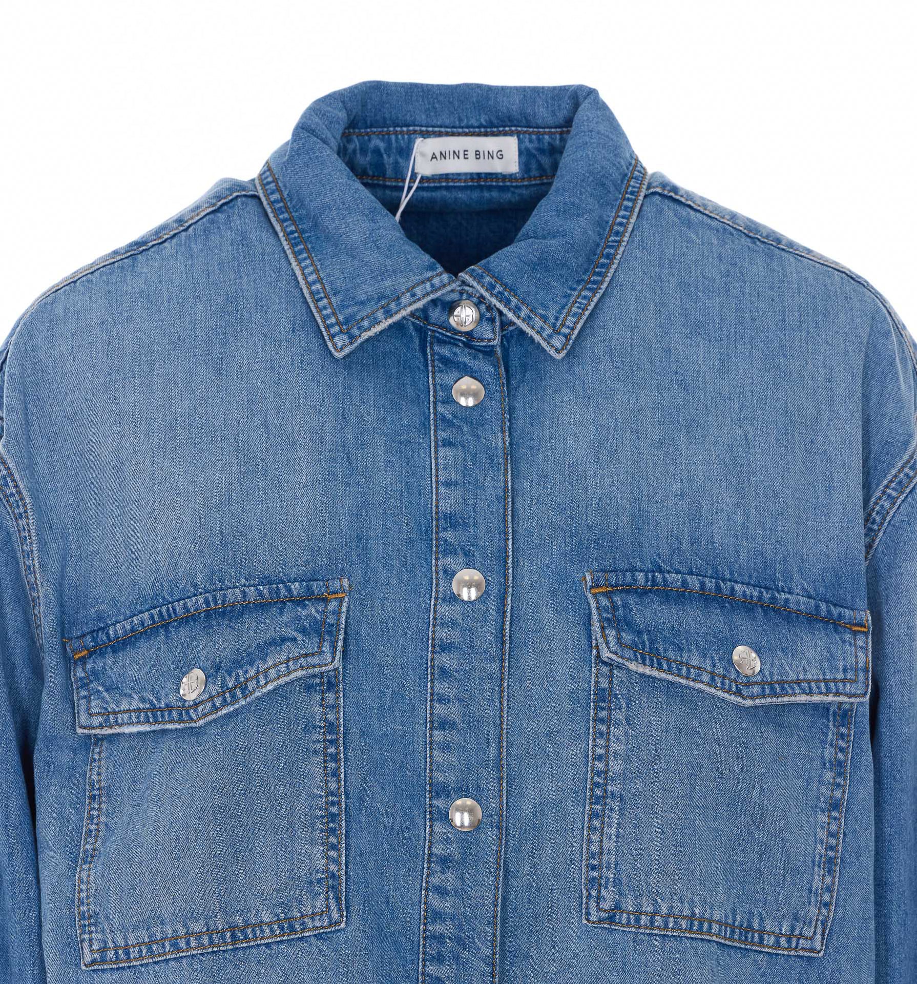 ANINE BING Shirts Blue Cotton
