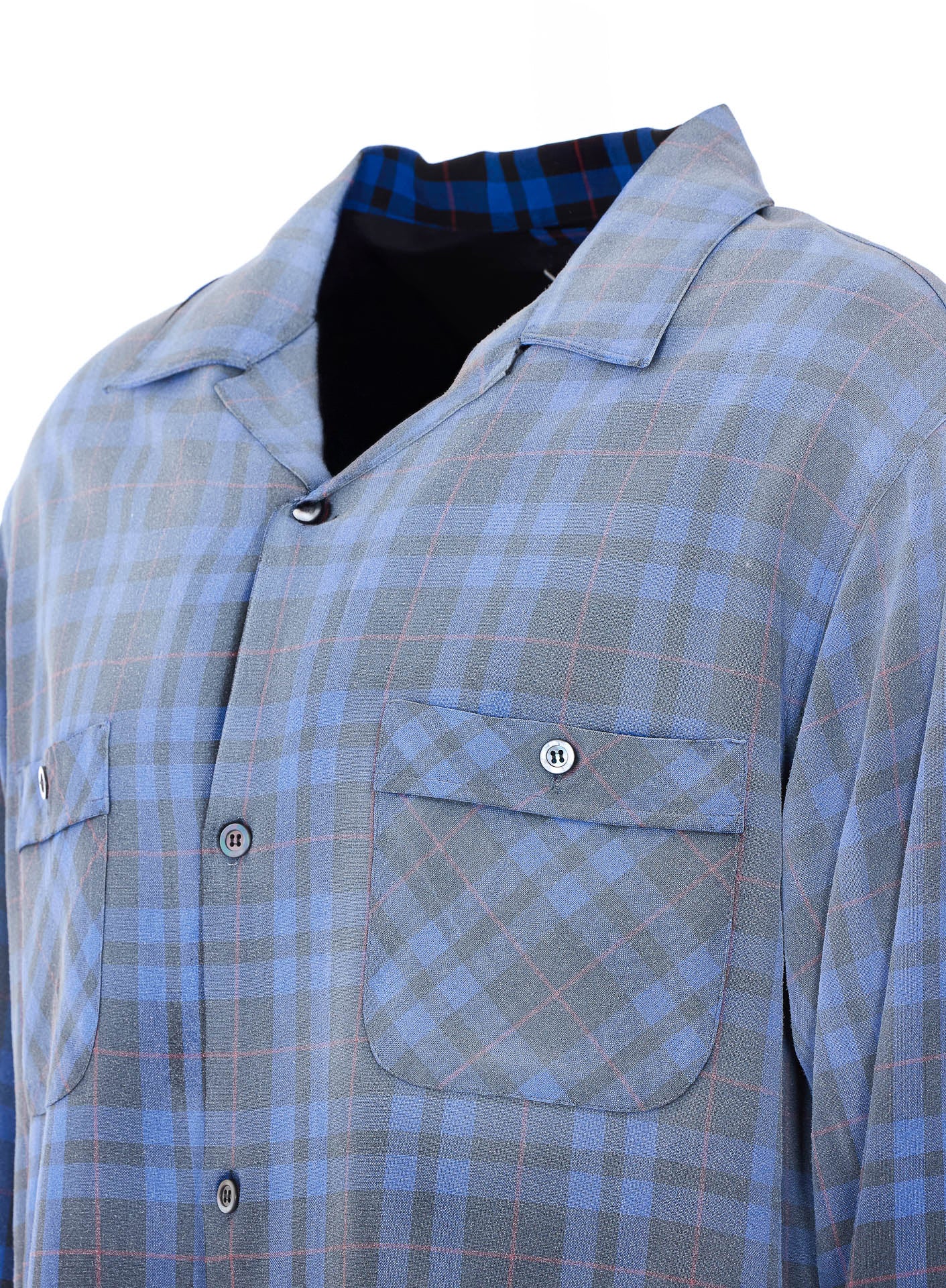 Maison Margiela Shirts Blue Viscose