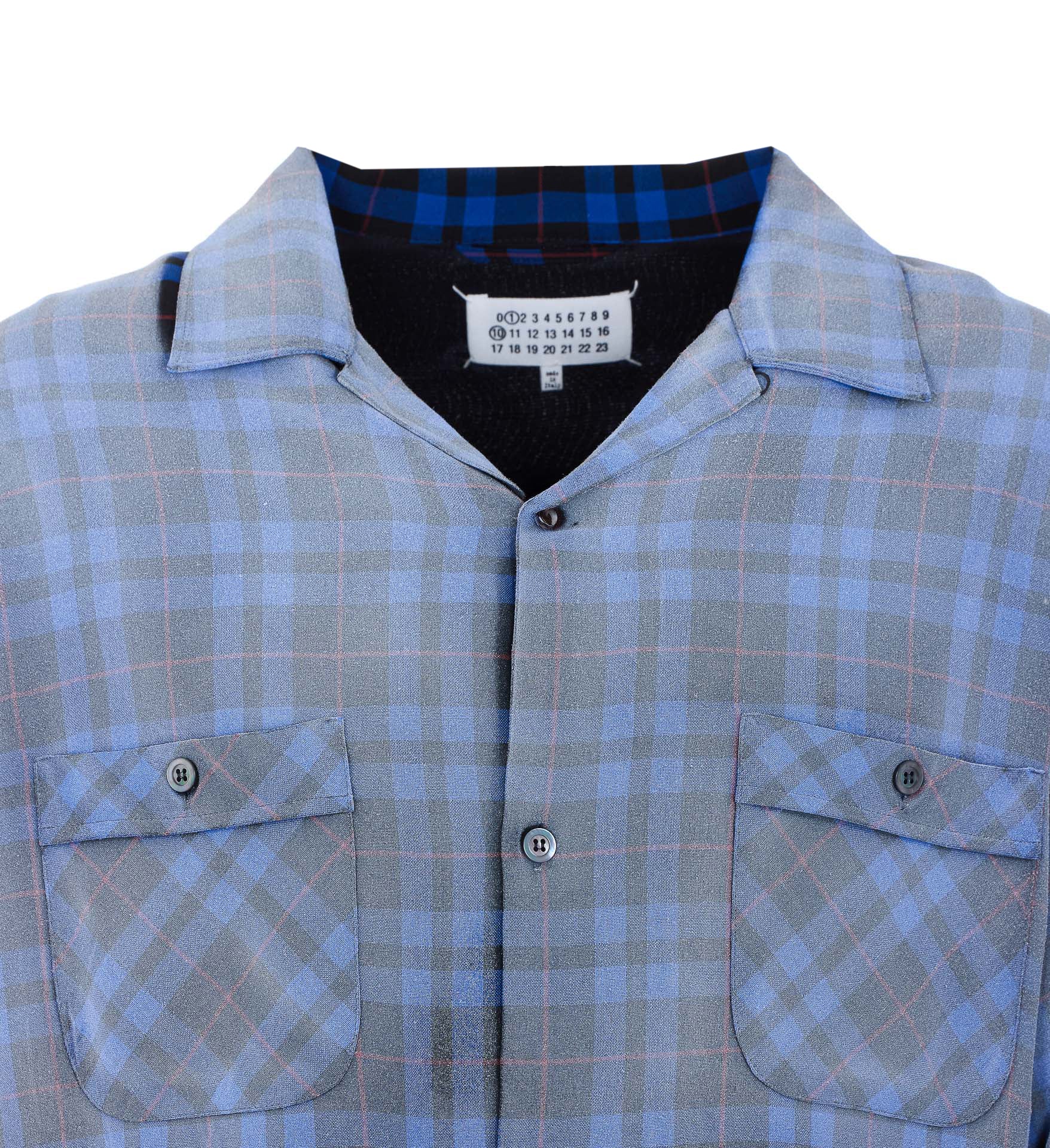 Maison Margiela Shirts Blue Viscose