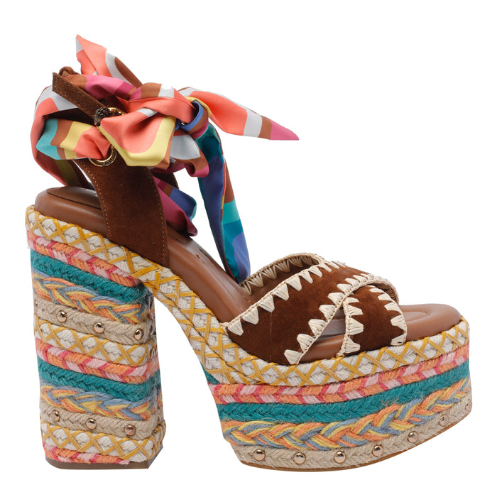 Kurt Geiger Sandals Er And Fabric/rubber Sole