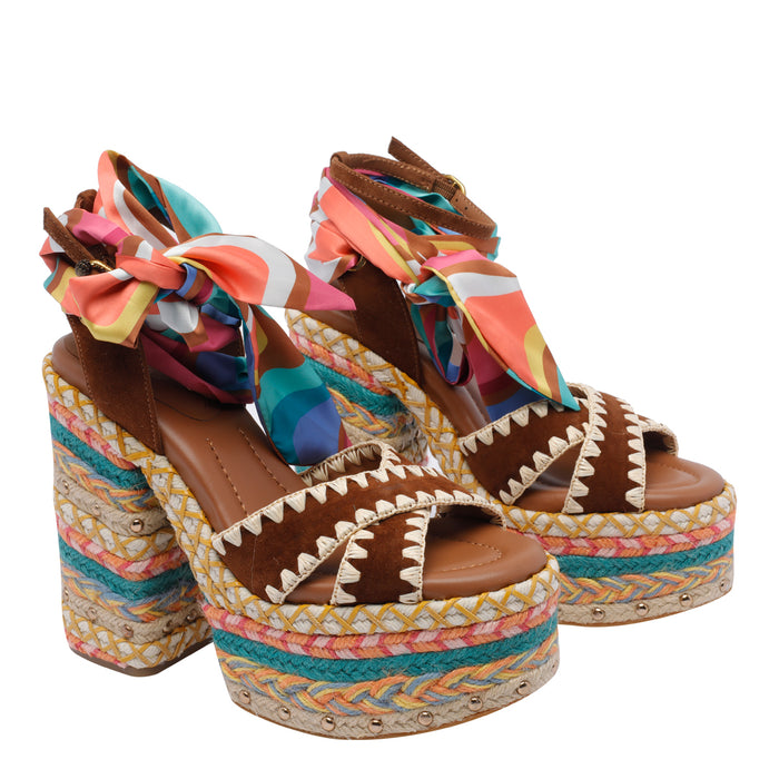 Kurt Geiger Sandals Er And Fabric/rubber Sole
