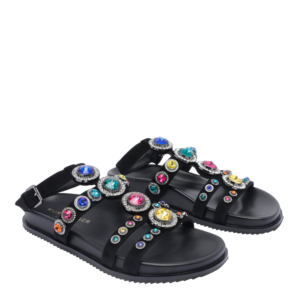Kurt Geiger Sandals Black Calf Leather/rubber Sole