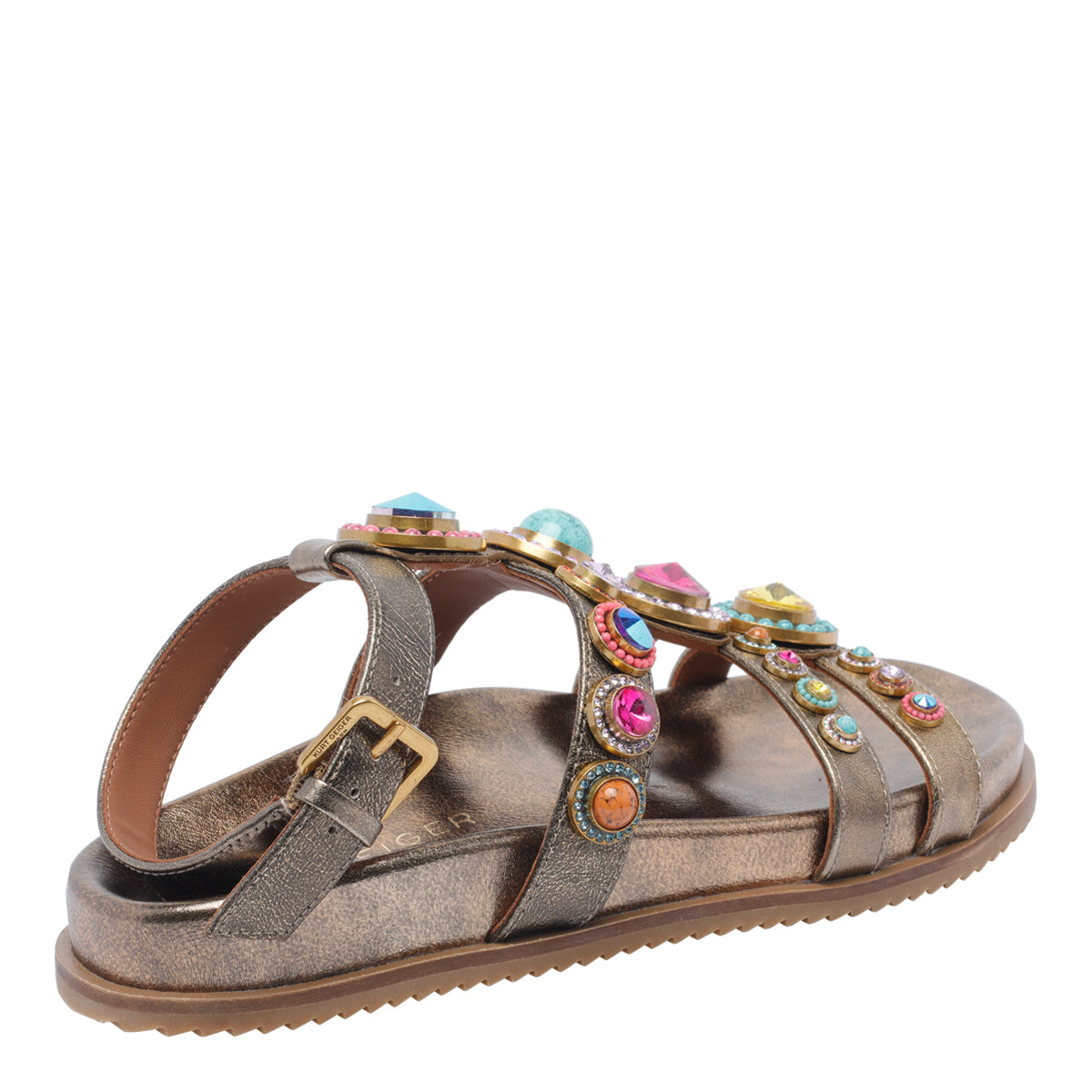 Kurt Geiger Sandals Bronze Calf Leather/rubber Sole