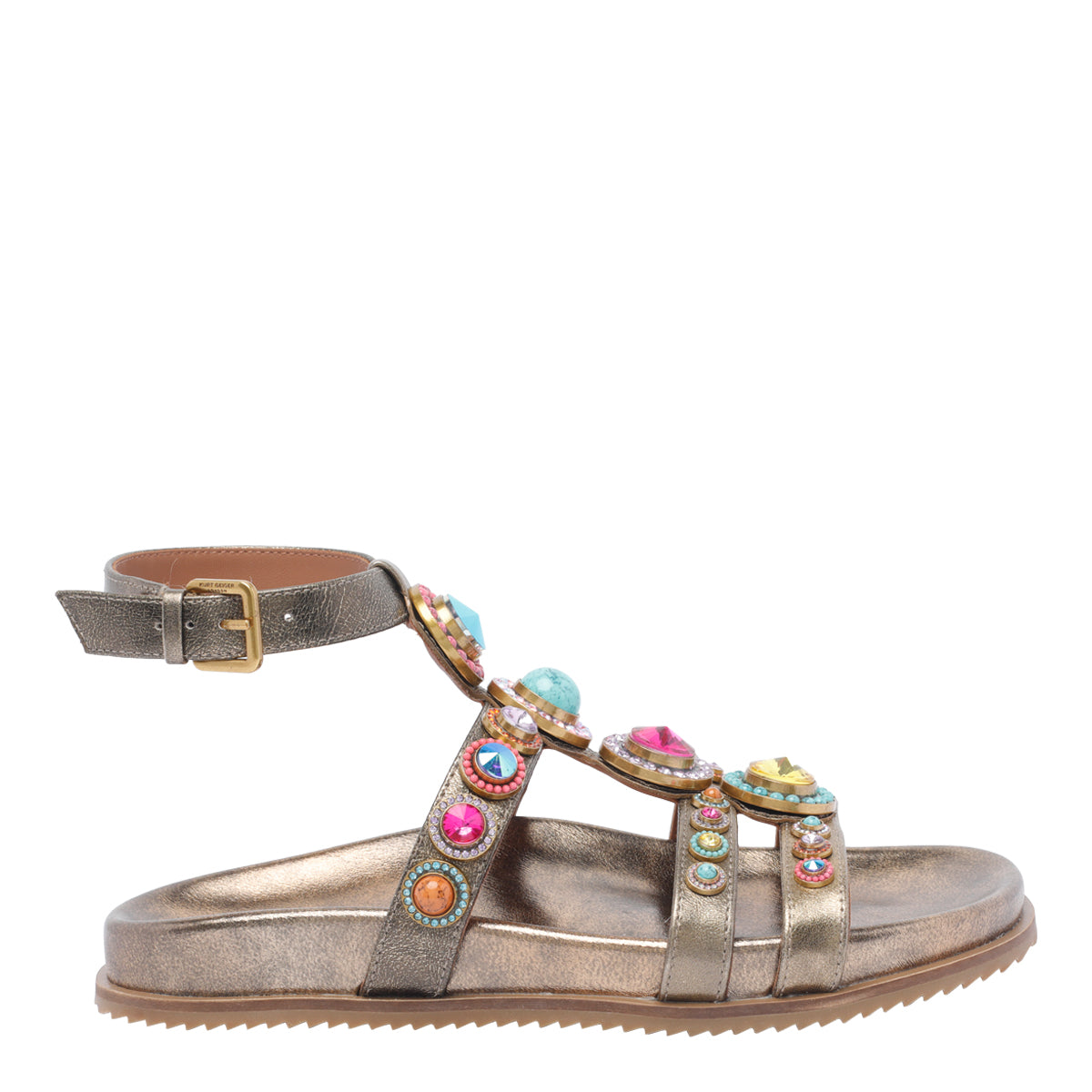 Kurt Geiger Sandals Bronze Calf Leather/rubber Sole
