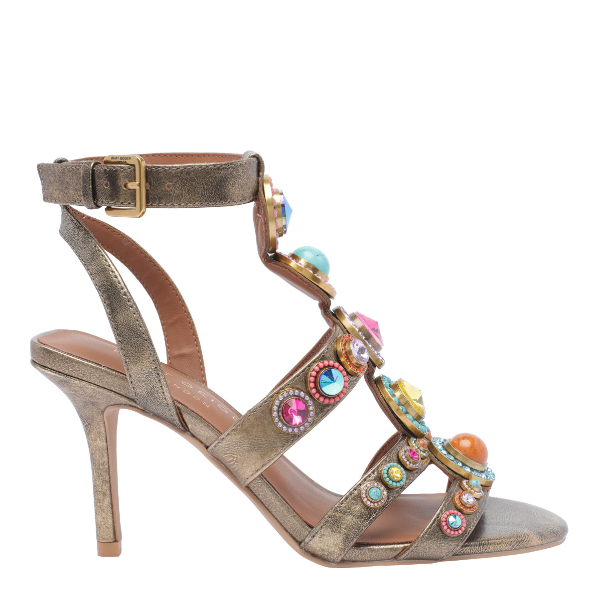 Kurt Geiger Sandals Bronze Calf Leather/rubber Sole