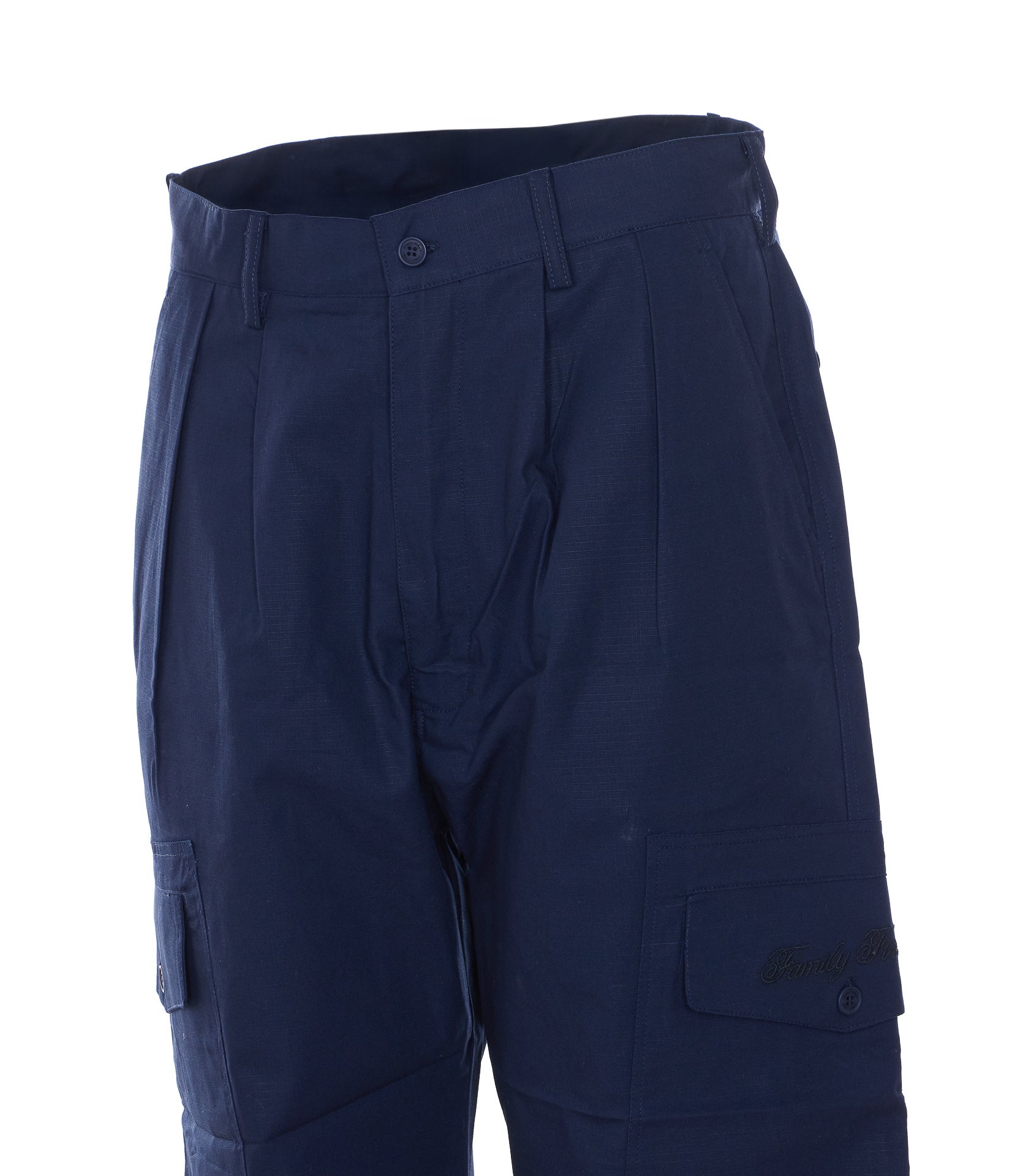 Family First Trousers Blue Cotton