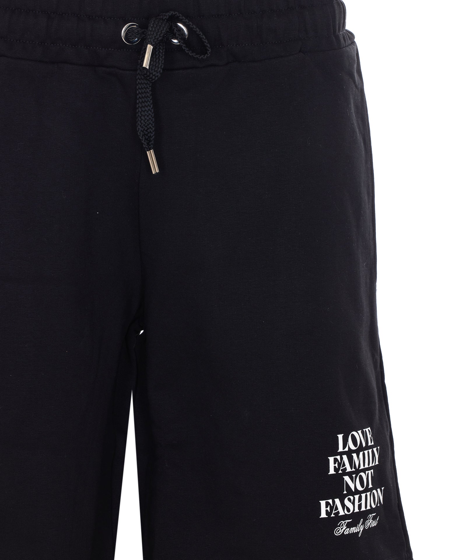 Family First Shorts Black Cotton