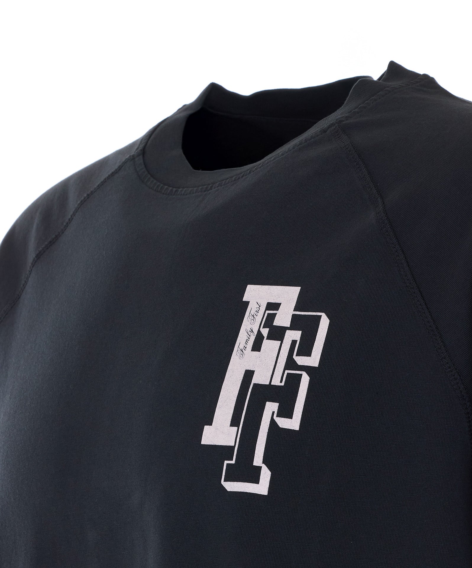 Family First T-shirts and Polos Black Cotton