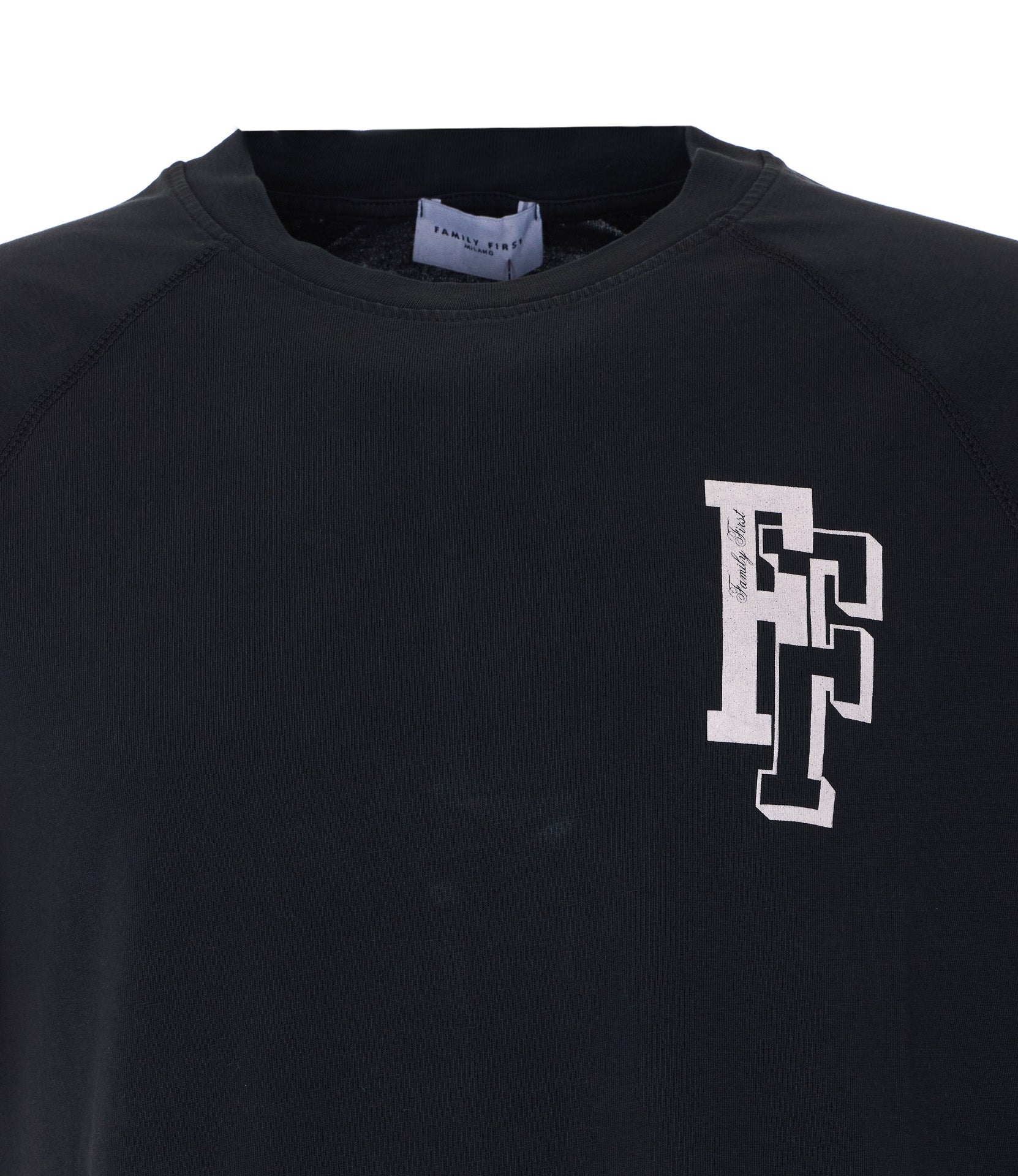Family First T-shirts and Polos Black Cotton