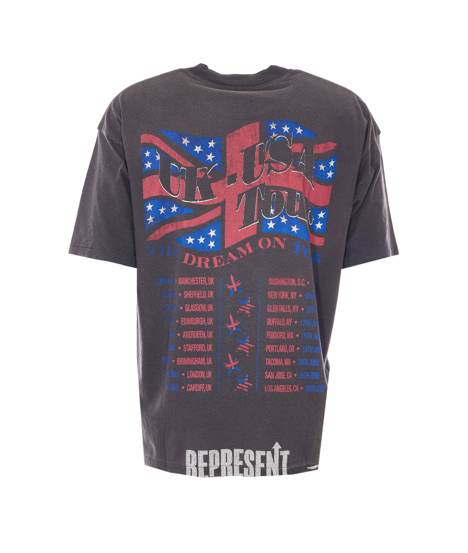 Represent T-shirts and Polos Grey Cotton