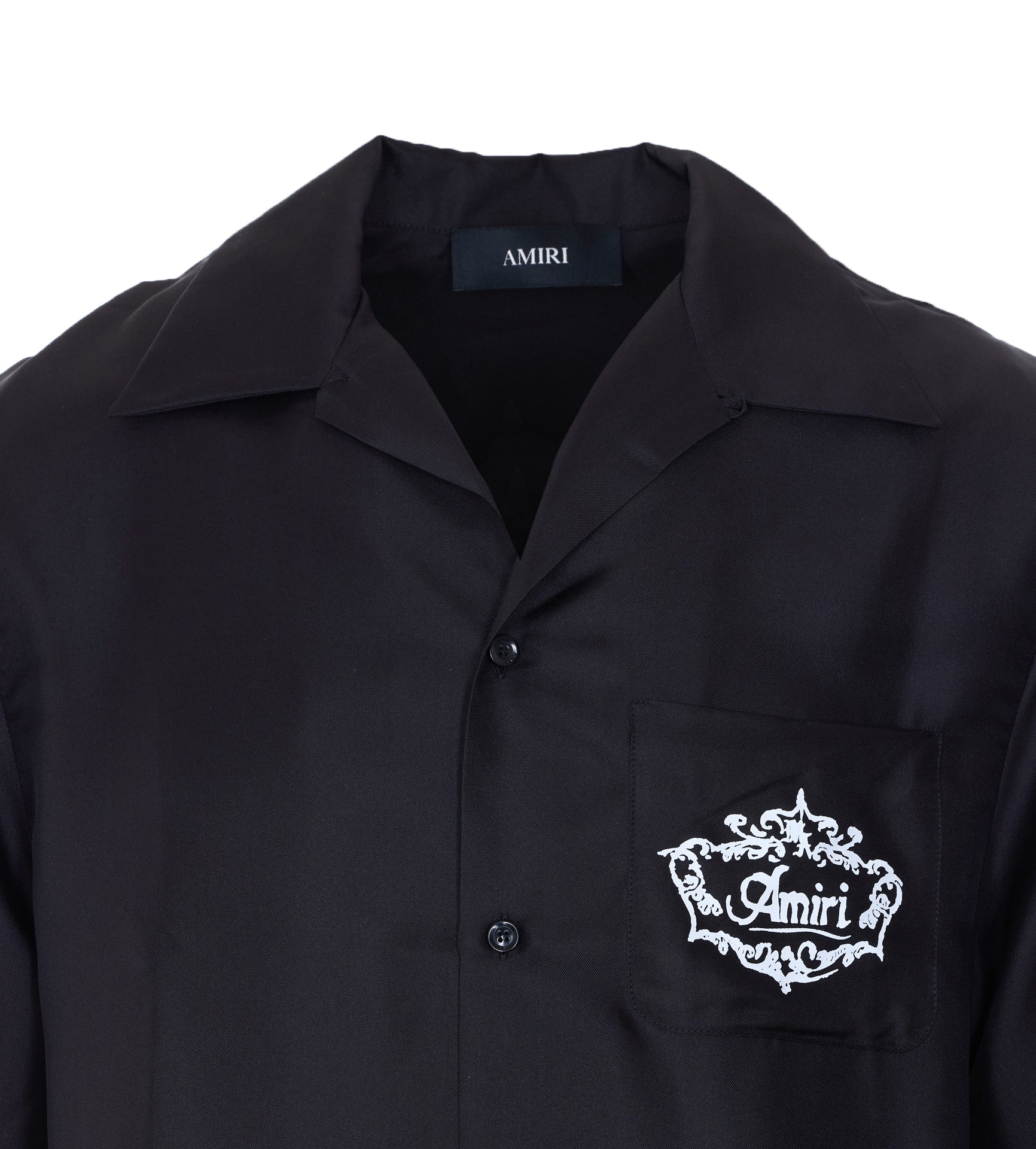 Amiri Shirts Black Silk