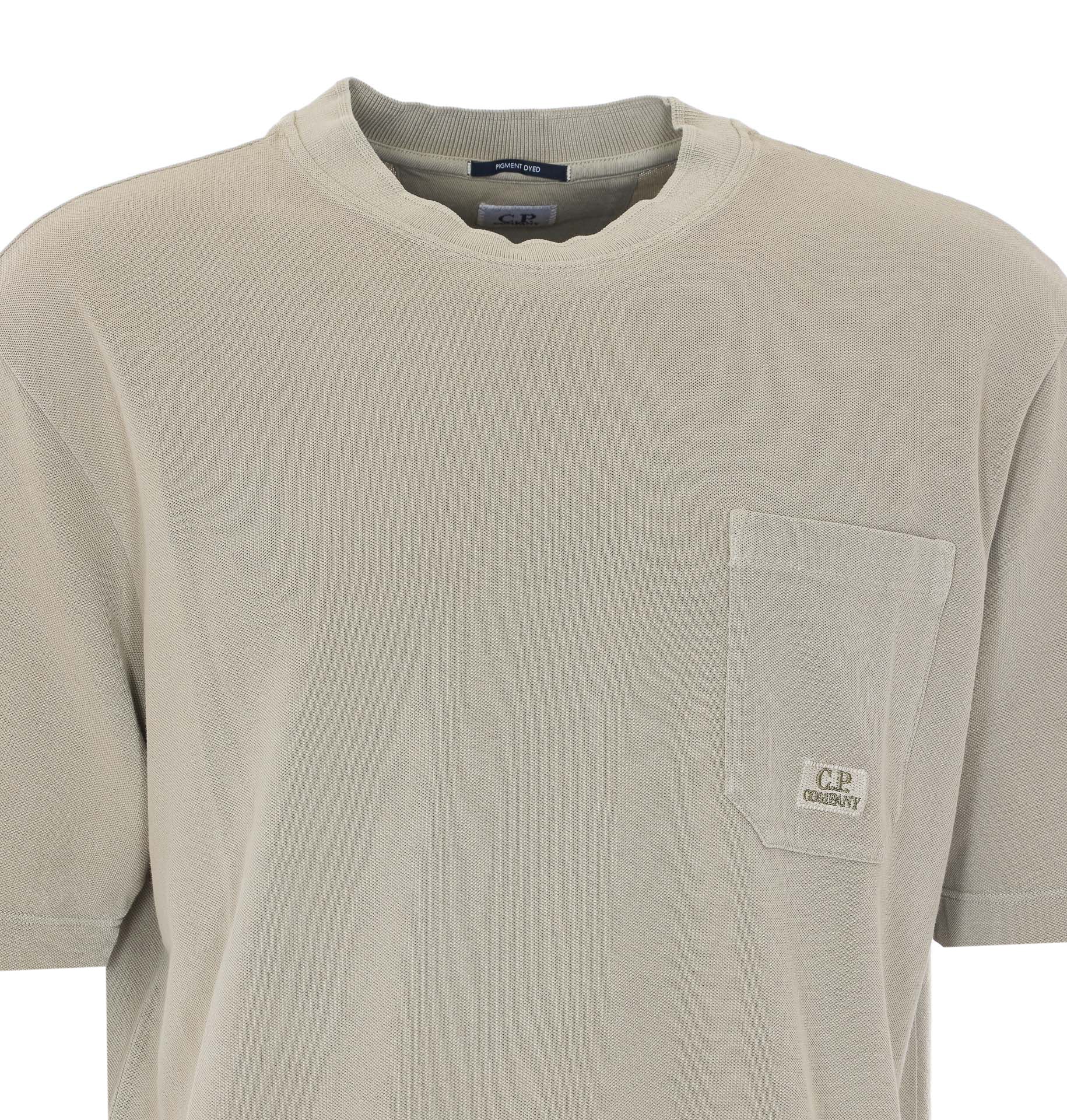 C.P. COMPANY T-shirts and Polos Green Cotton