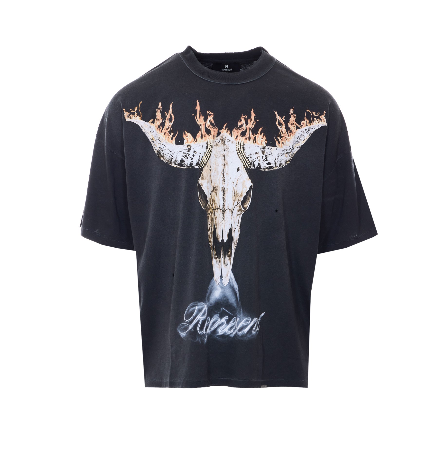 Represent T-shirts and Polos Black Cotton