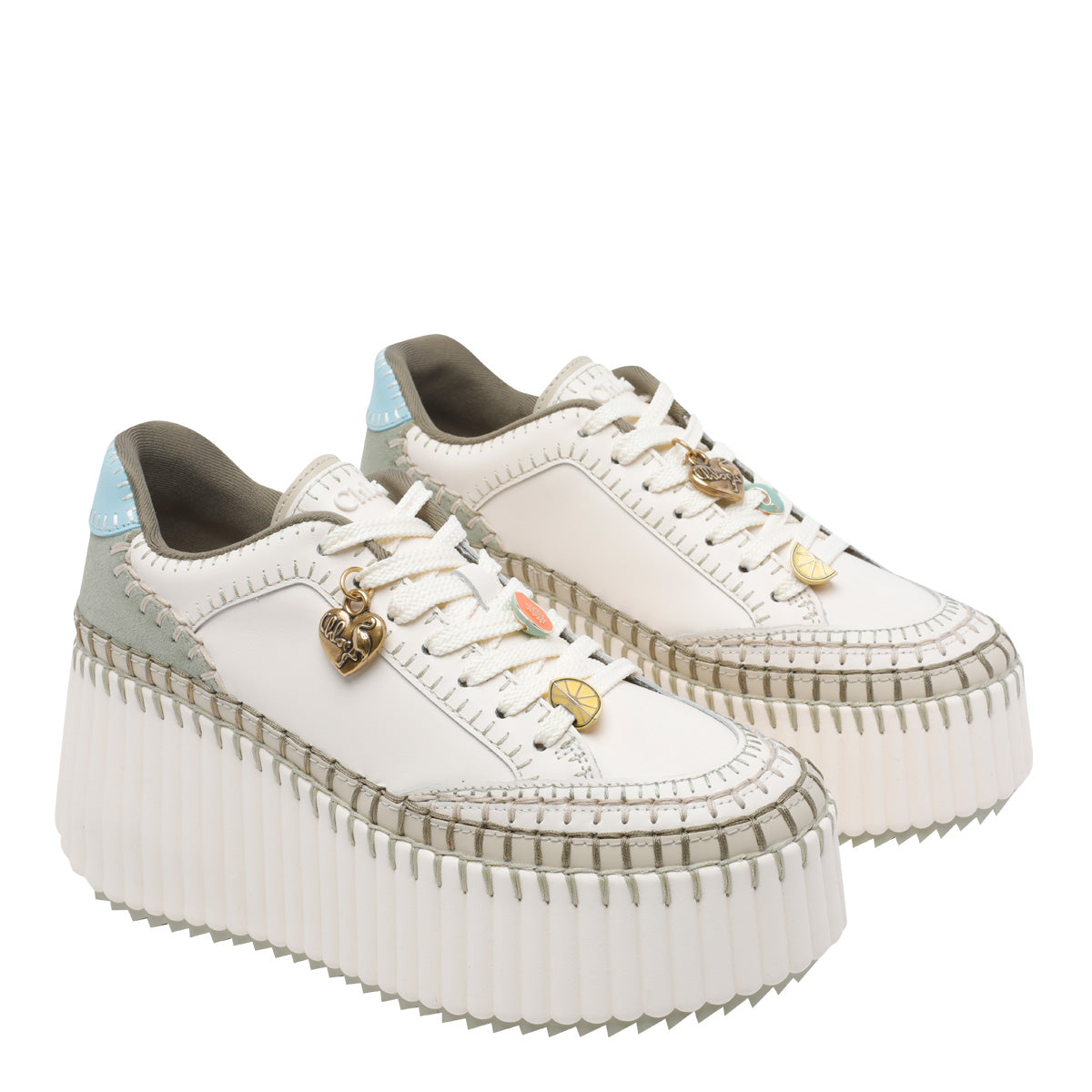 Chloè Sneakers White Calf Leather/rubber Sole