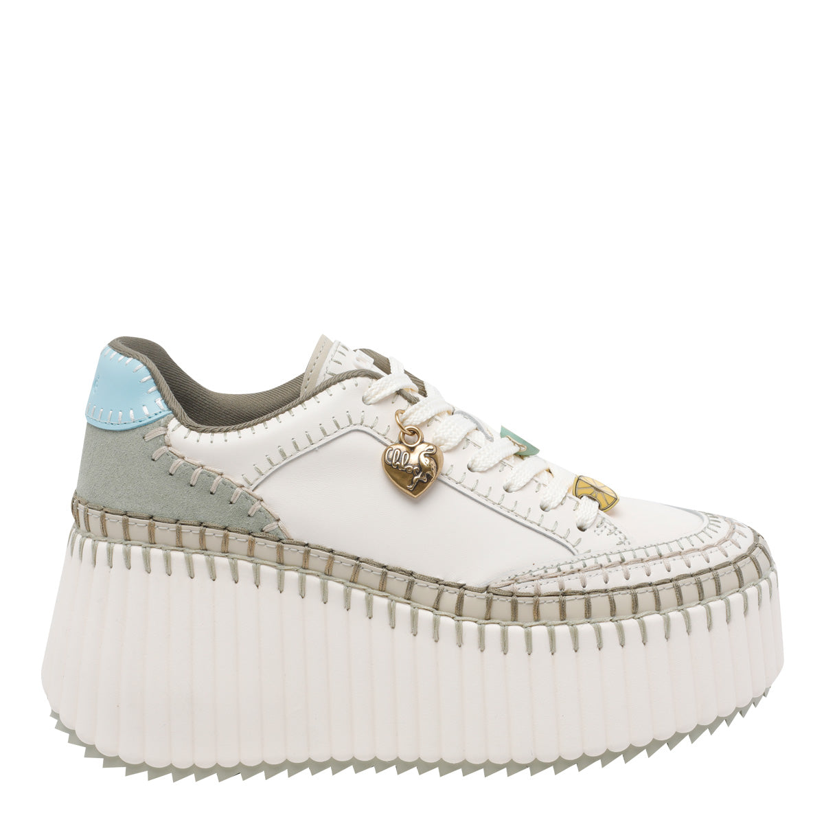 Chloè Sneakers White Calf Leather/rubber Sole