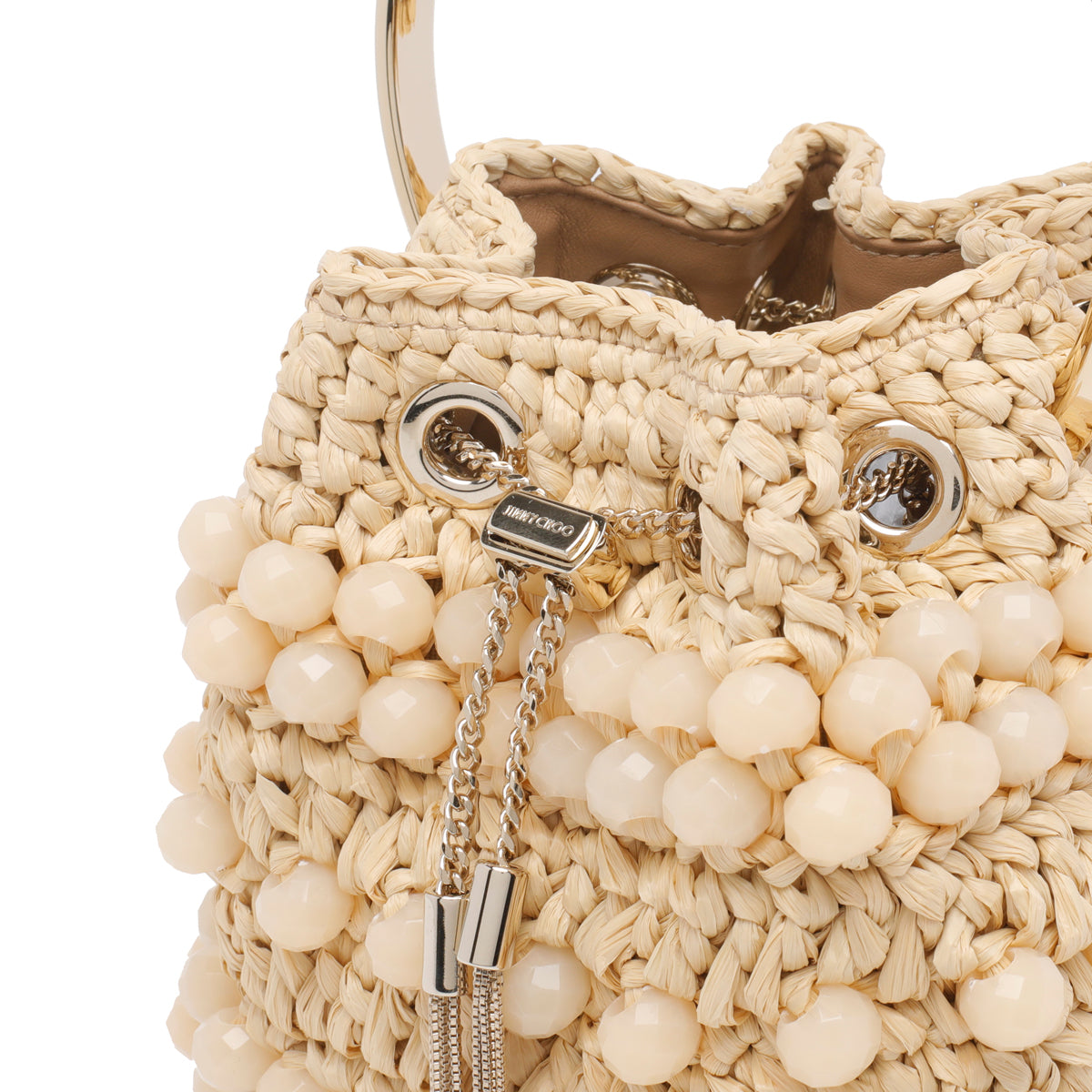 Jimmy Choo Bags Beige Raffia