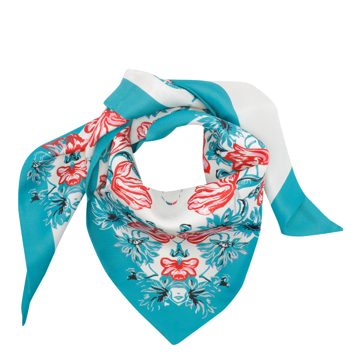 Pinko Scarfs Green Viscose Silk