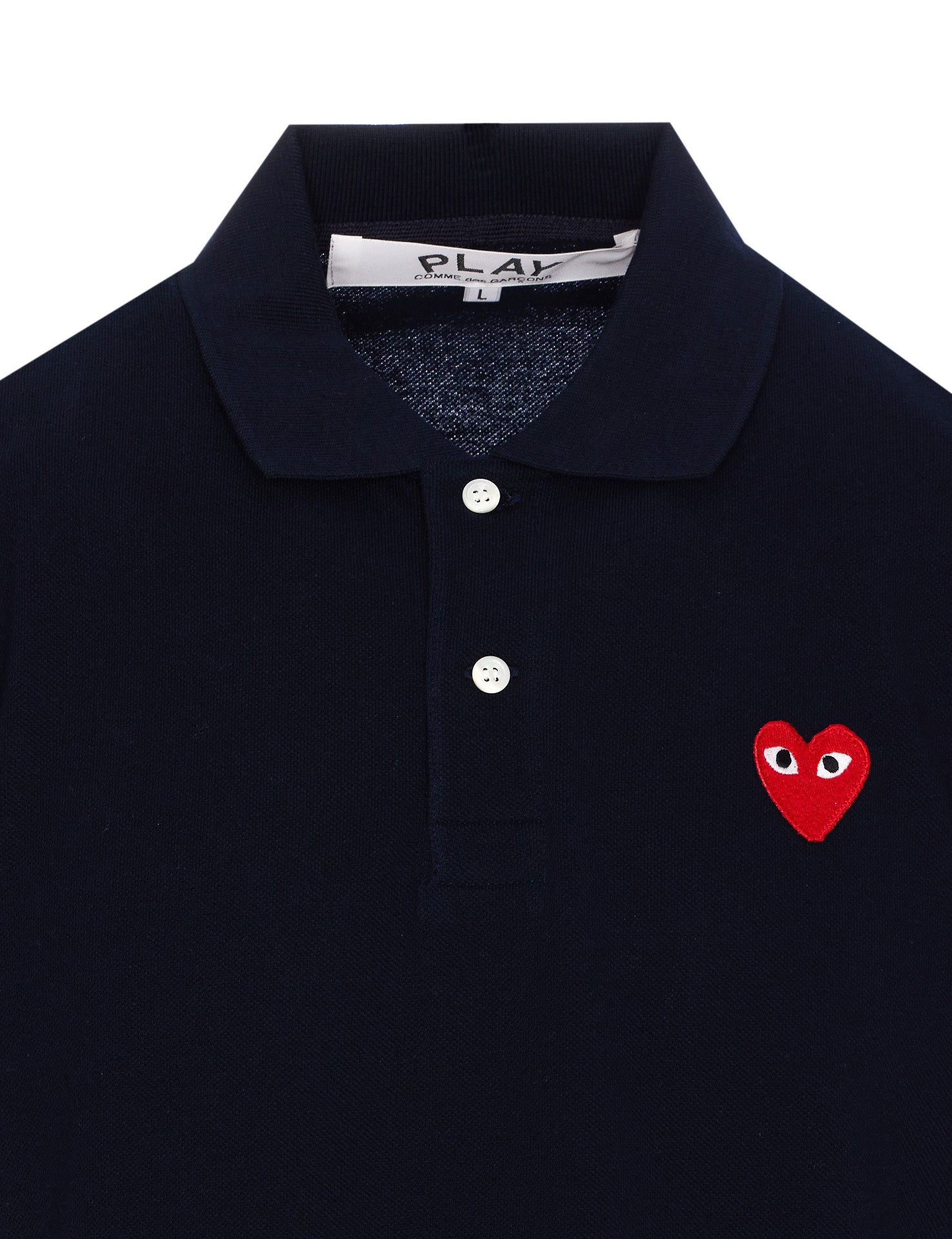 Comme Des Garcons Play T-Shirts And Polos Blue Cotton