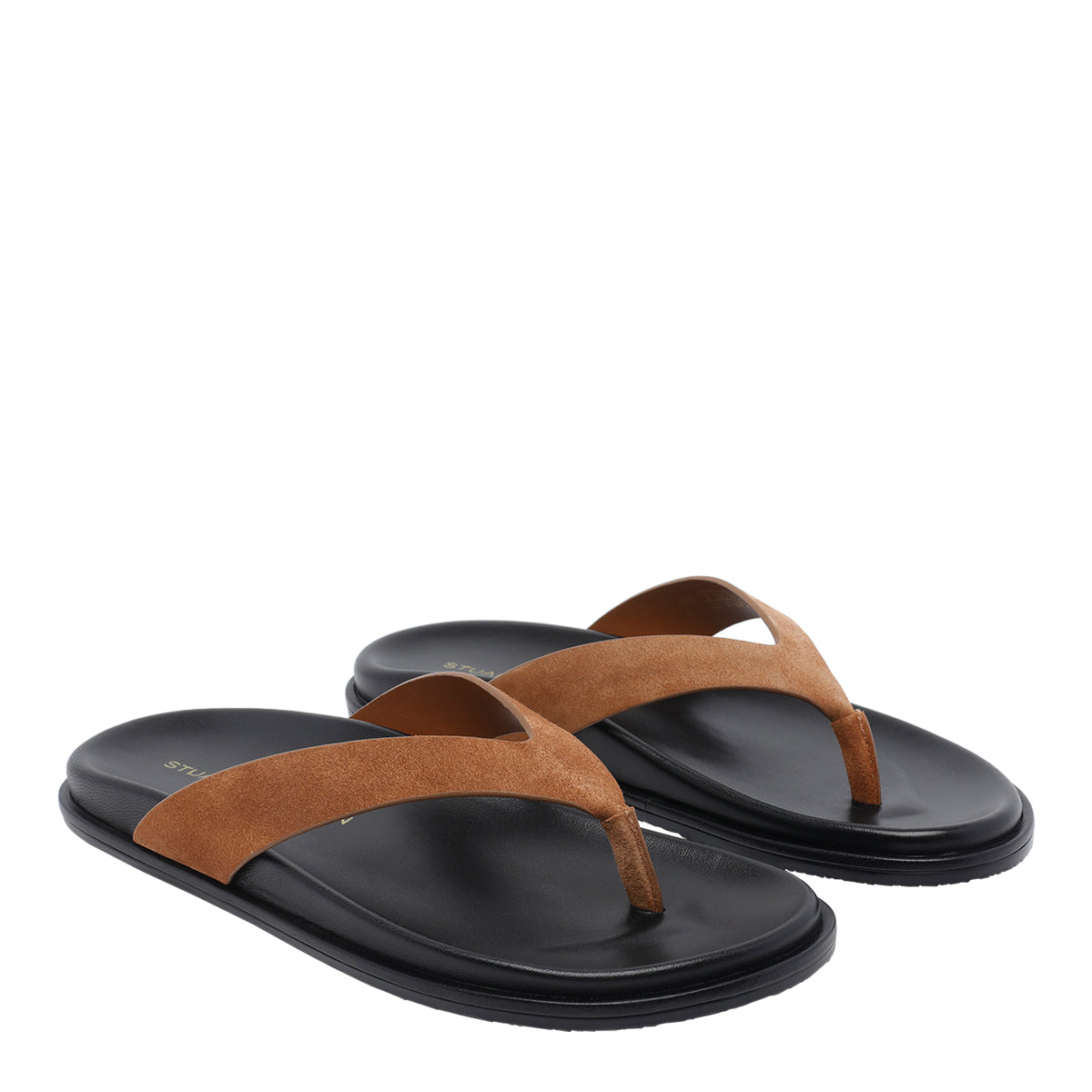 Stuart Weitzman Sandals Black Suede Leather/rubber Sole