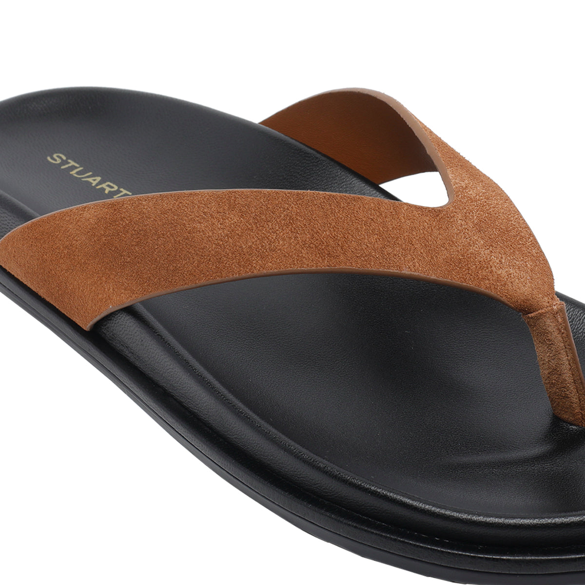 Stuart Weitzman Sandals Black Suede Leather/rubber Sole