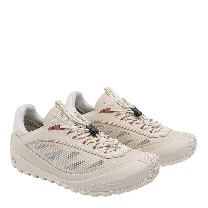 Moncler Sneakers Beige Fabric And Rubber/rubber Sole