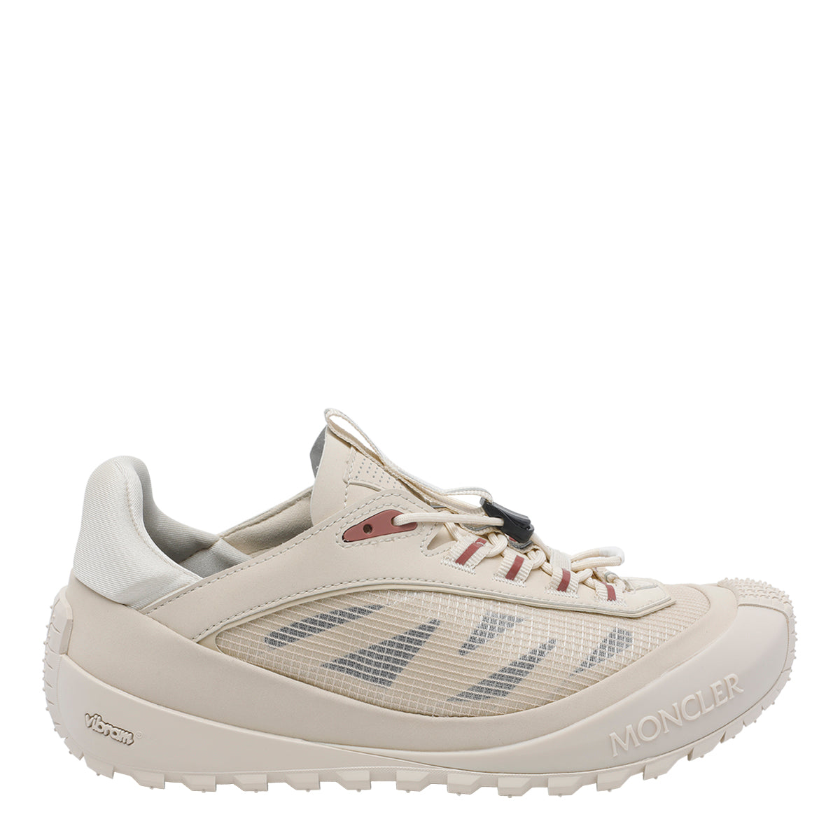 Moncler Sneakers Beige Fabric And Rubber/rubber Sole