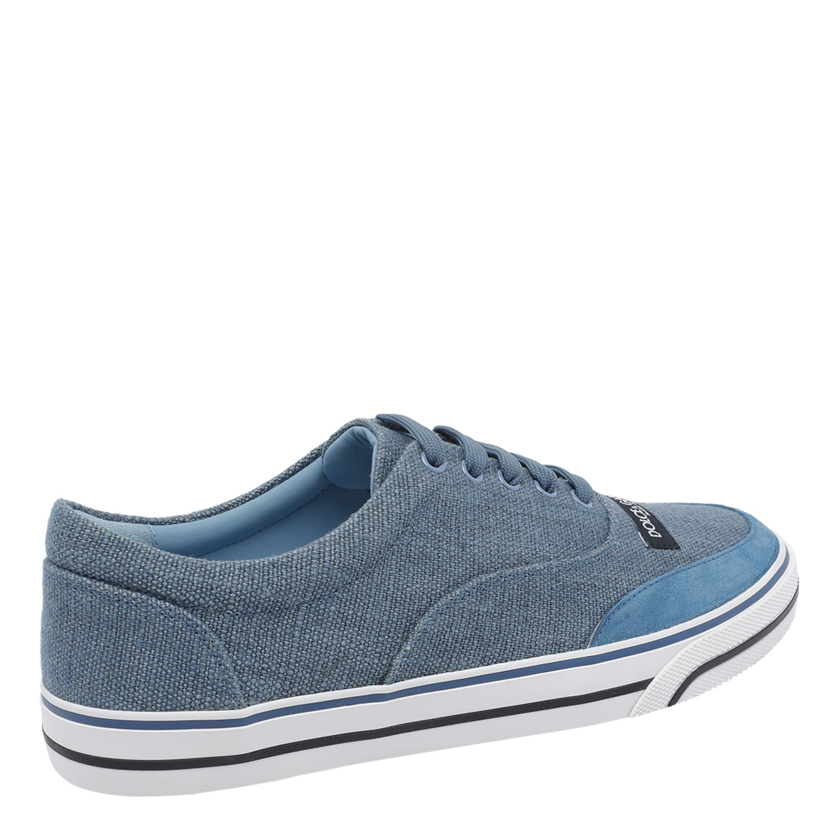 Dolce & Gabbana Sneakers Blue Fabric And Suede/rubber Sole