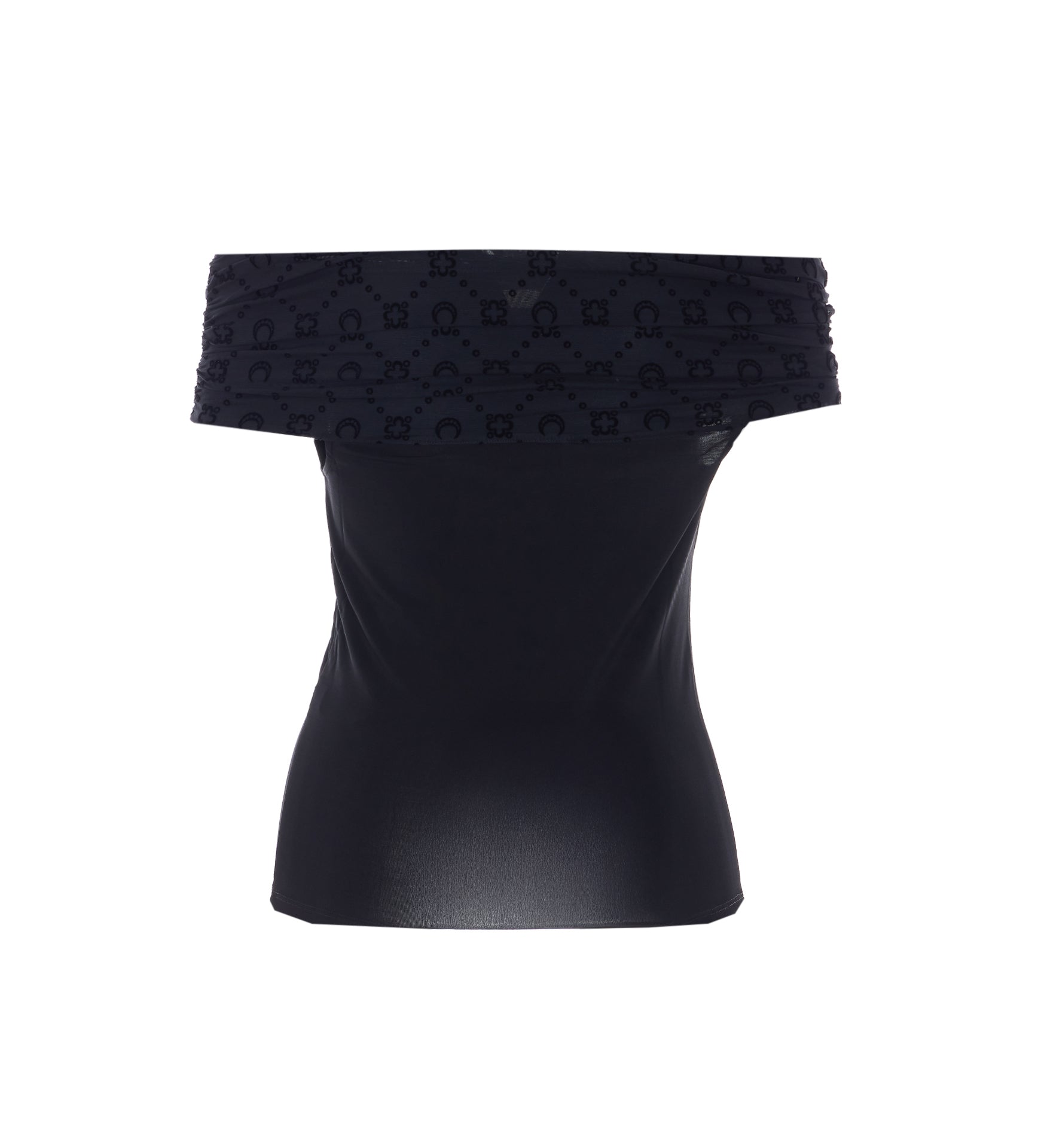 MARINE SERRE Top Black Viscose