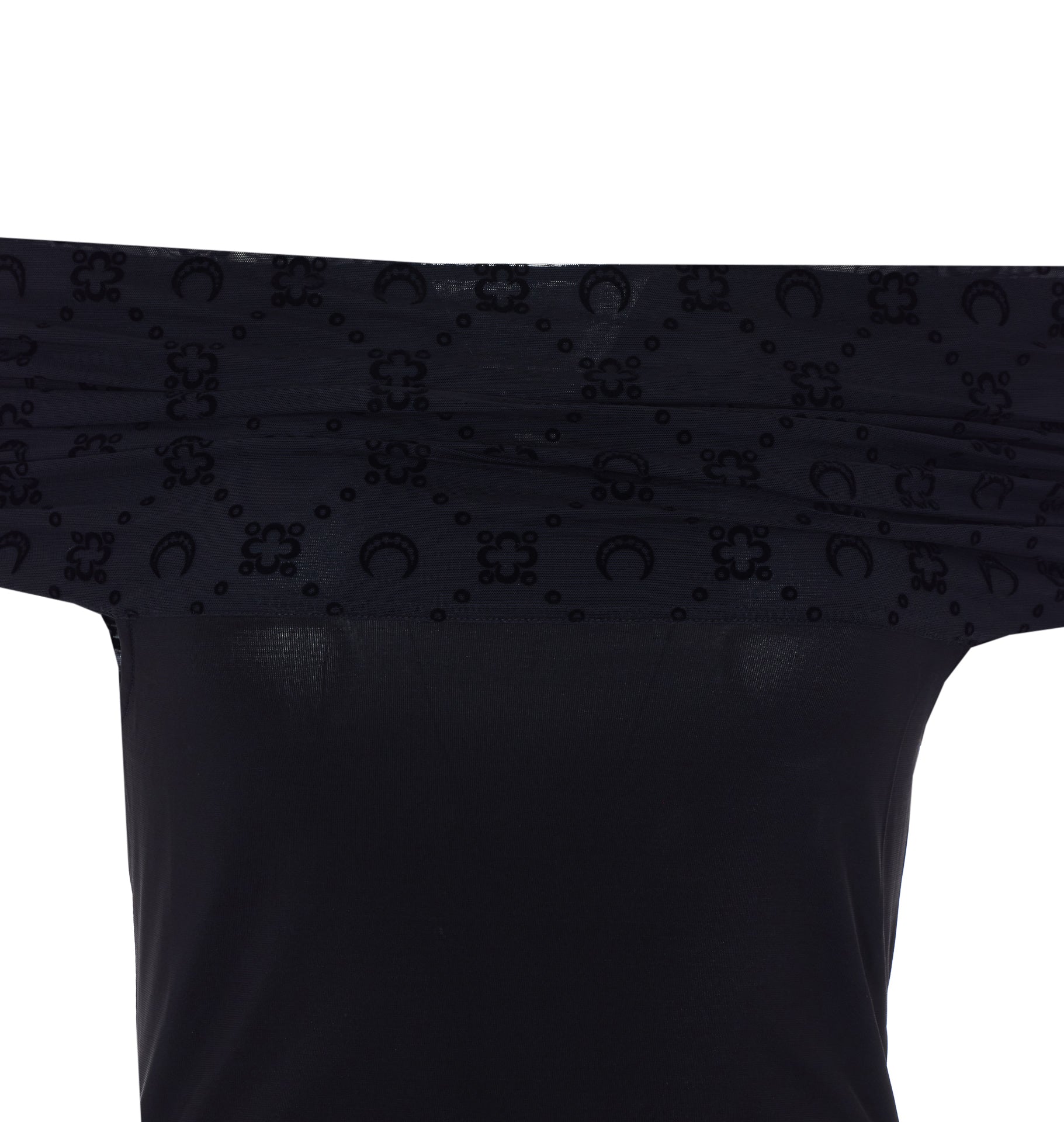 MARINE SERRE Top Black Viscose