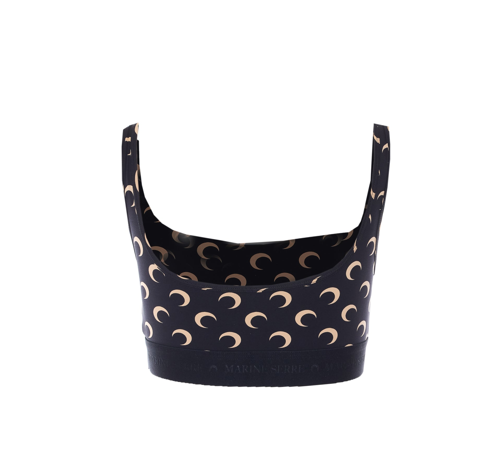 MARINE SERRE Top Black Polyamide