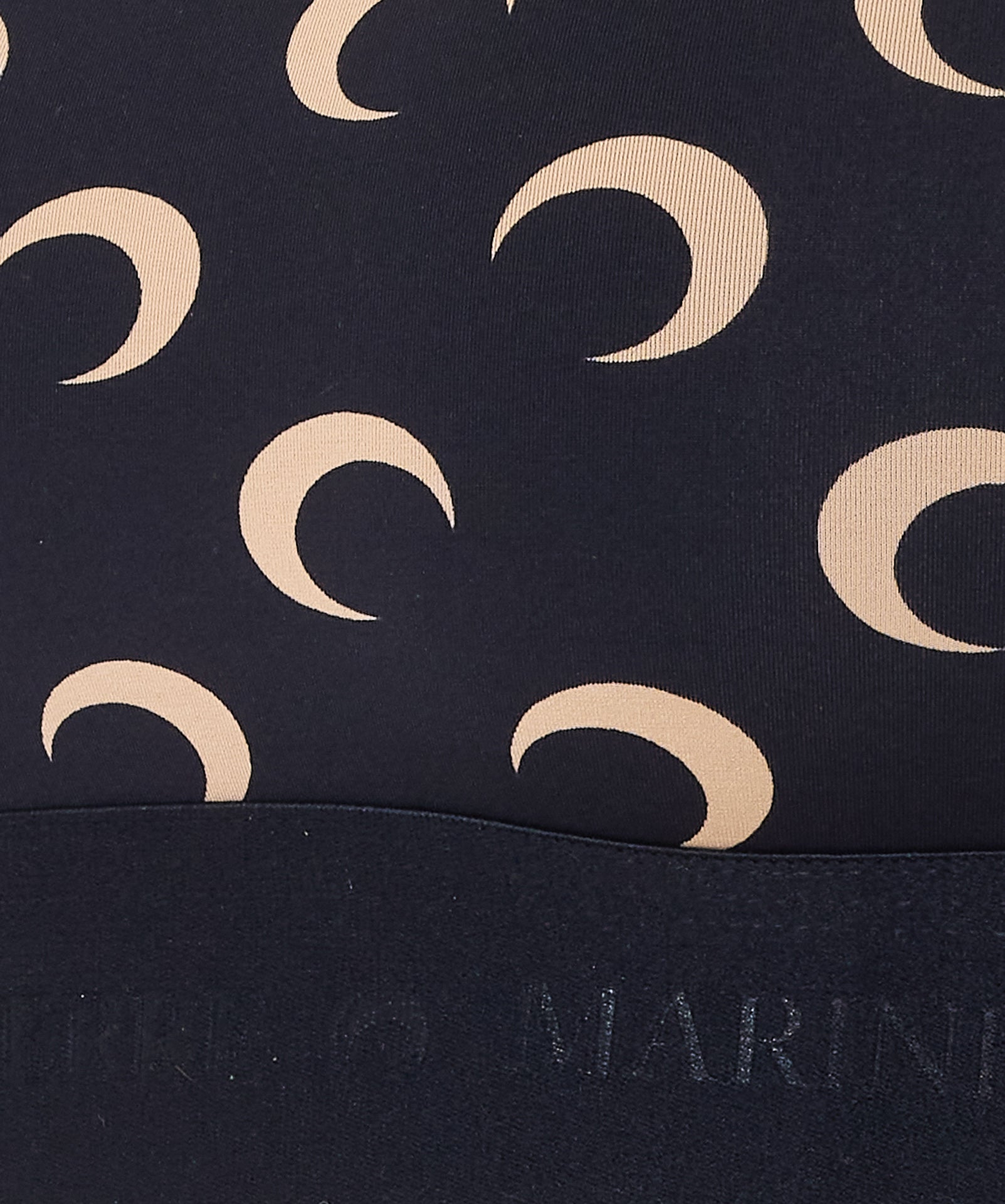 MARINE SERRE Top Black Polyamide