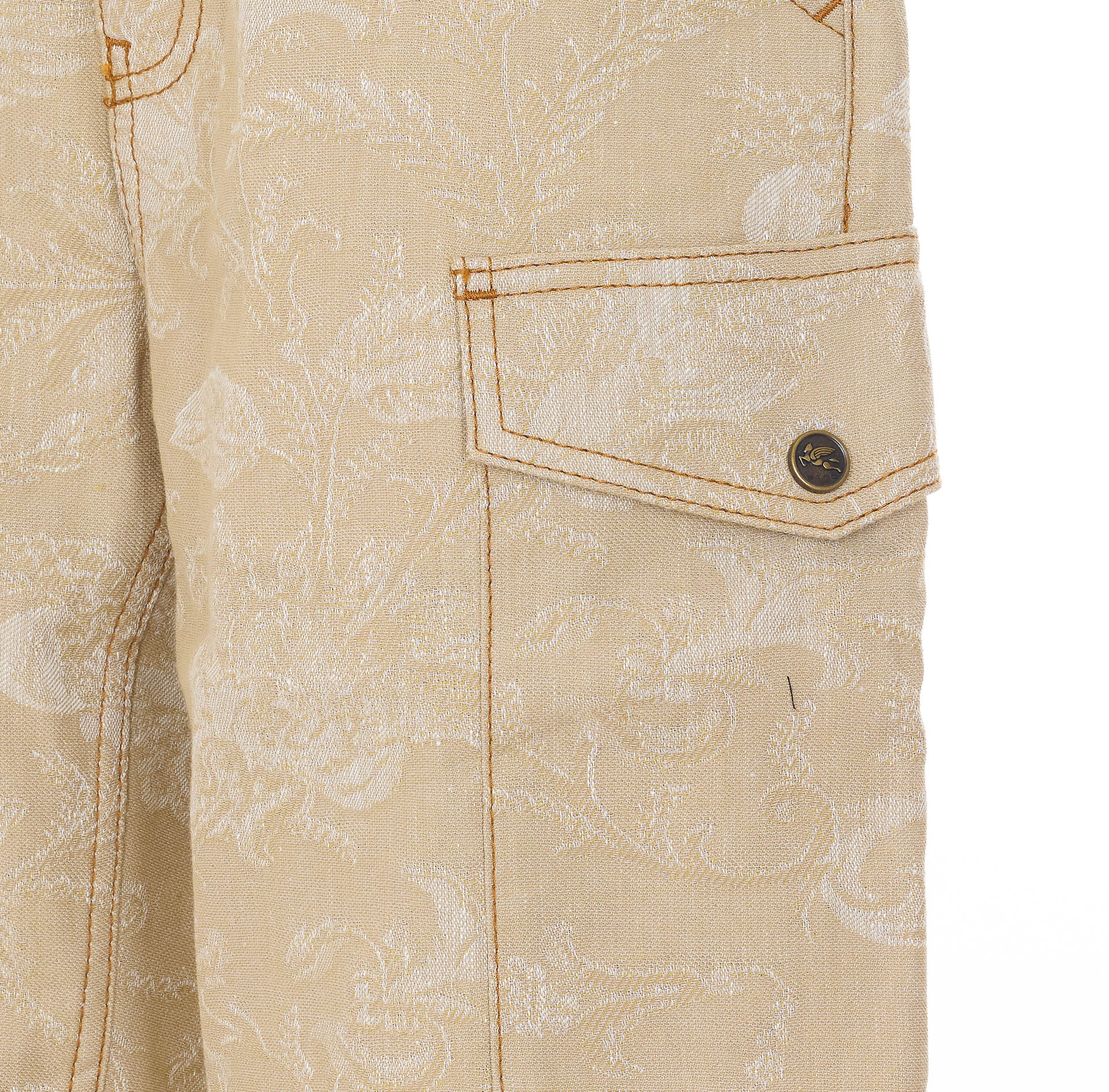 Etro Trousers Beige Cotton