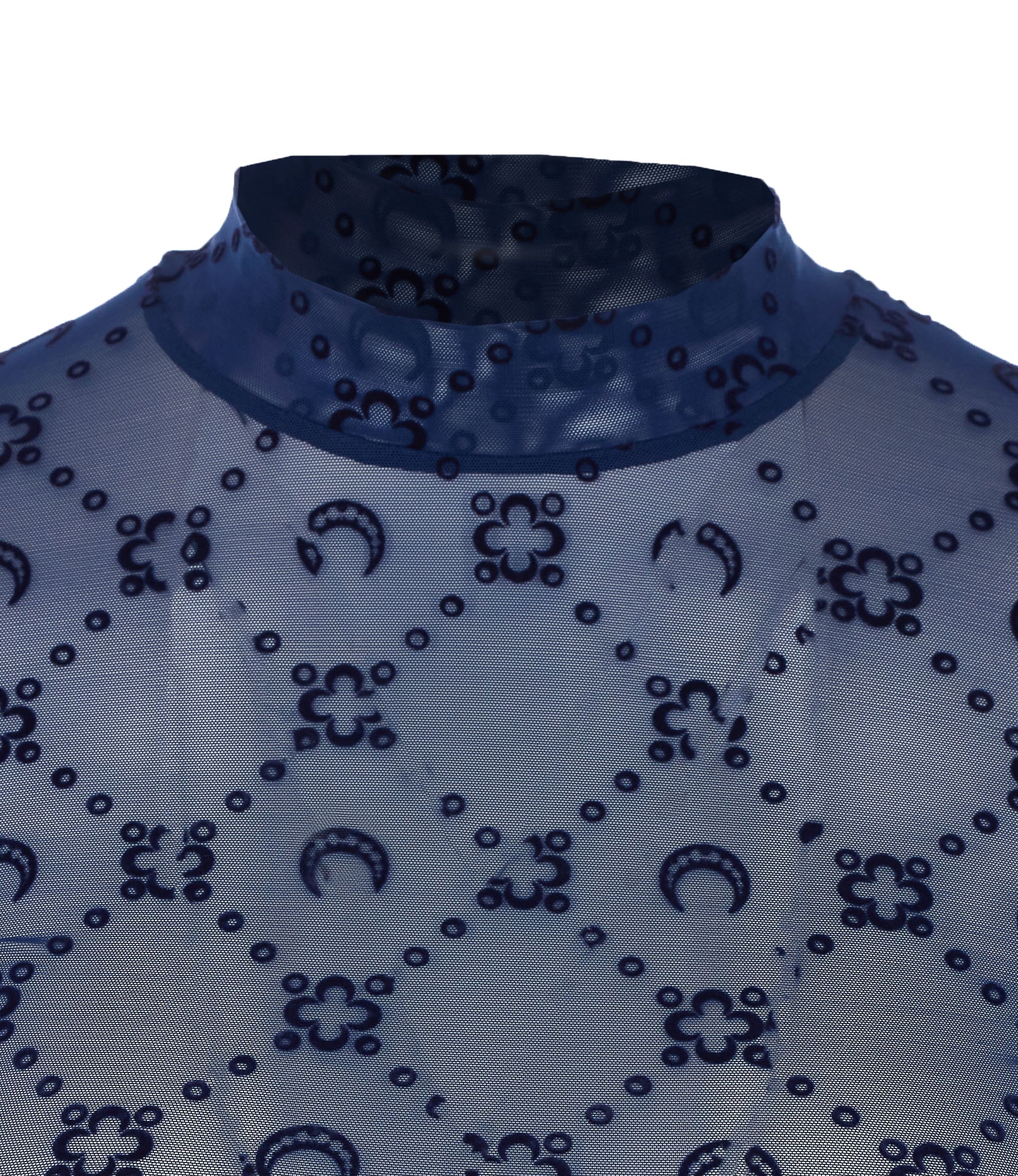 MARINE SERRE Top Blue Polyamide