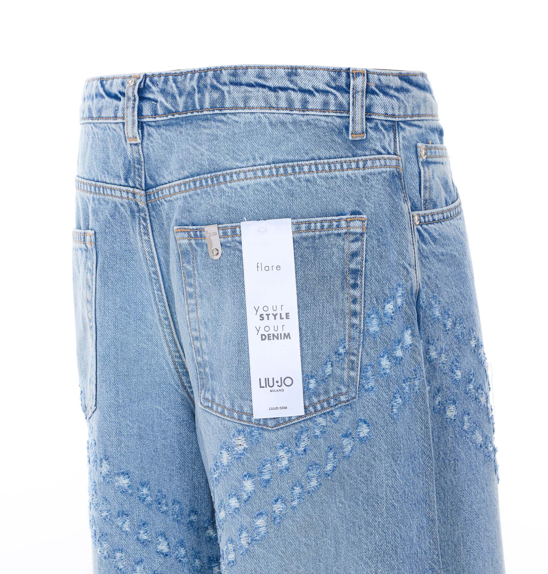 Liu Jo Trousers Blue Cotton