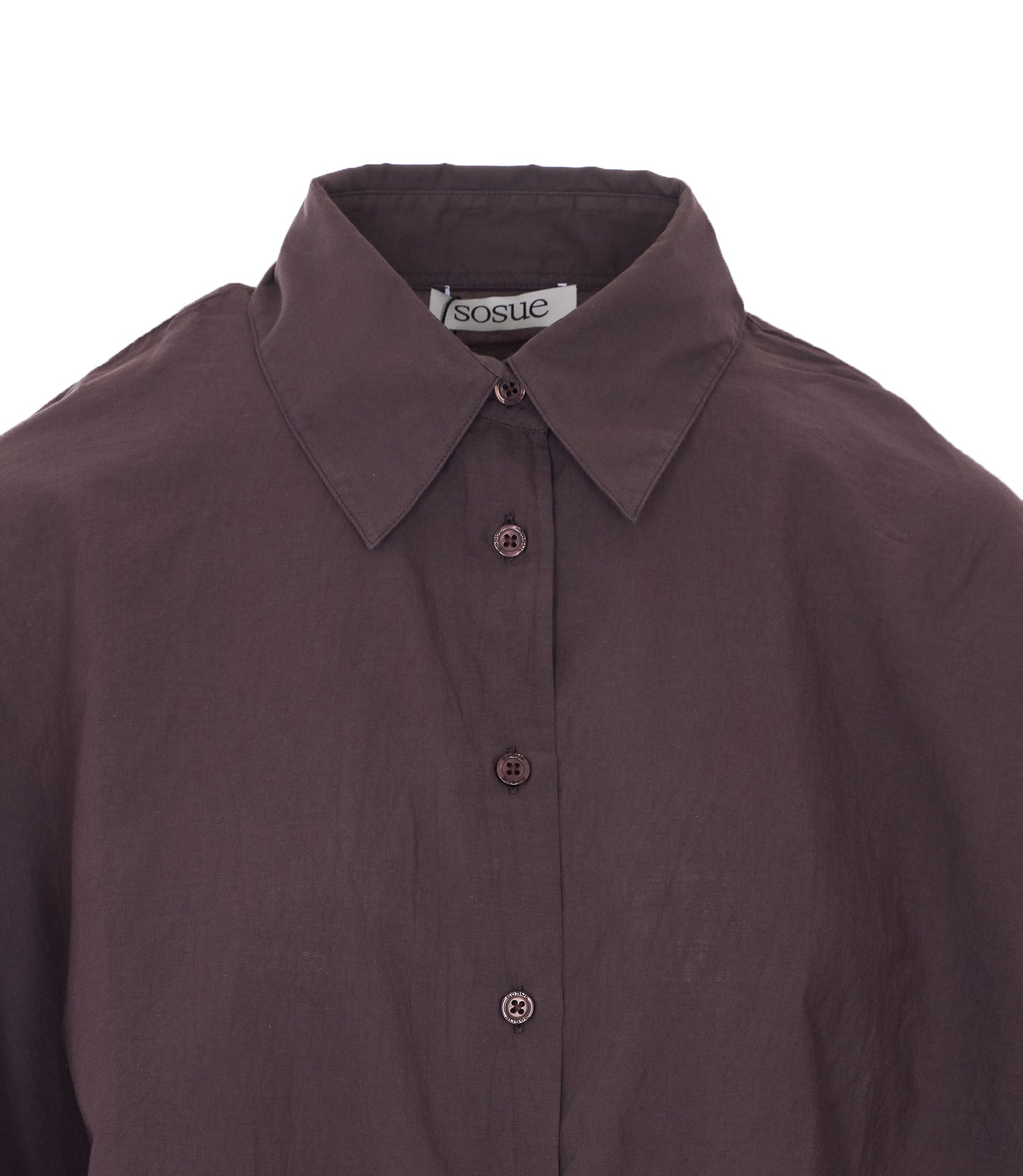 SOSUE Shirts Brown Cotton