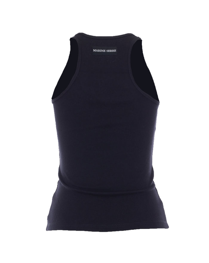 MARINE SERRE Top Black Cotton