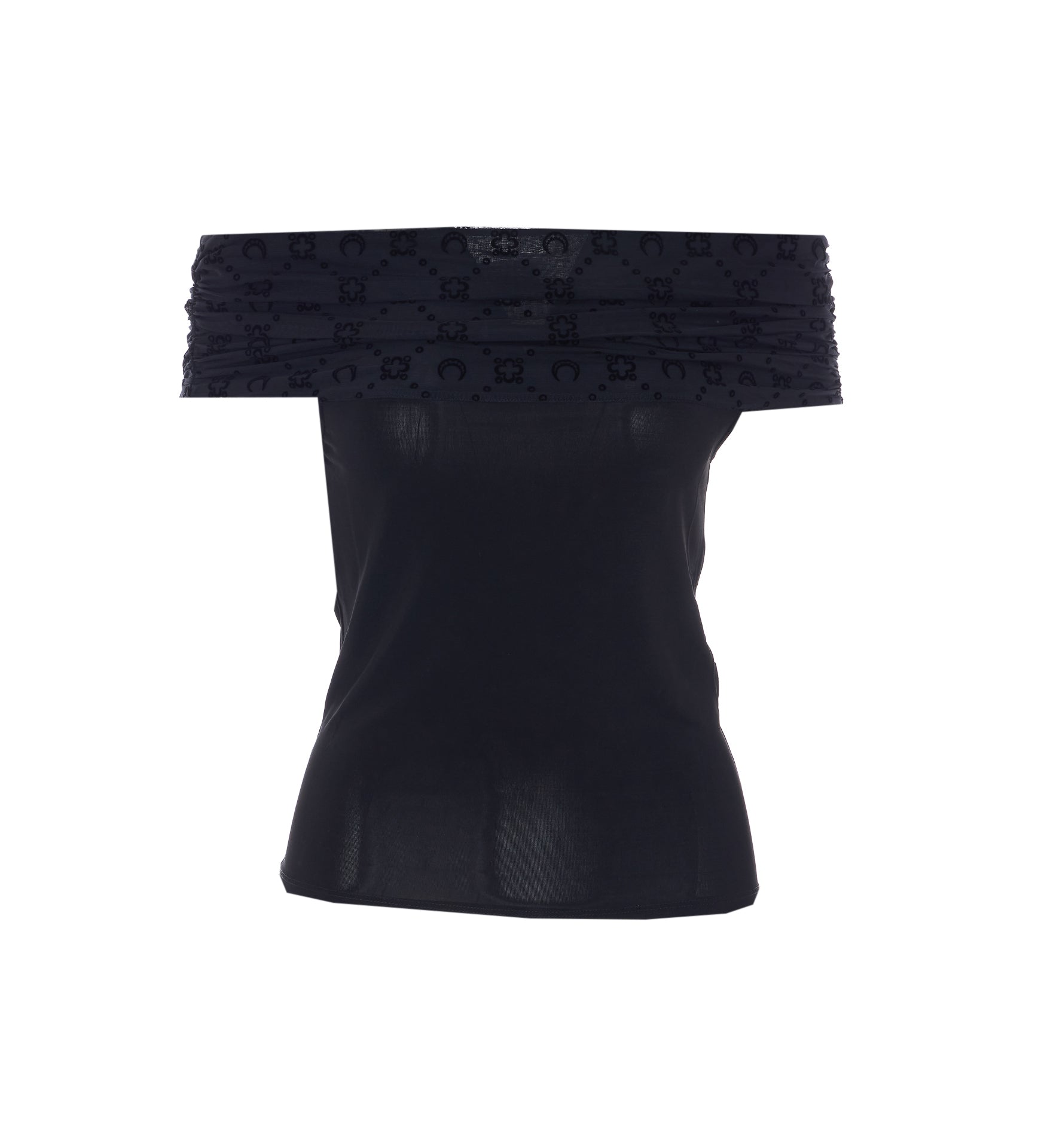 MARINE SERRE Top Black Viscose