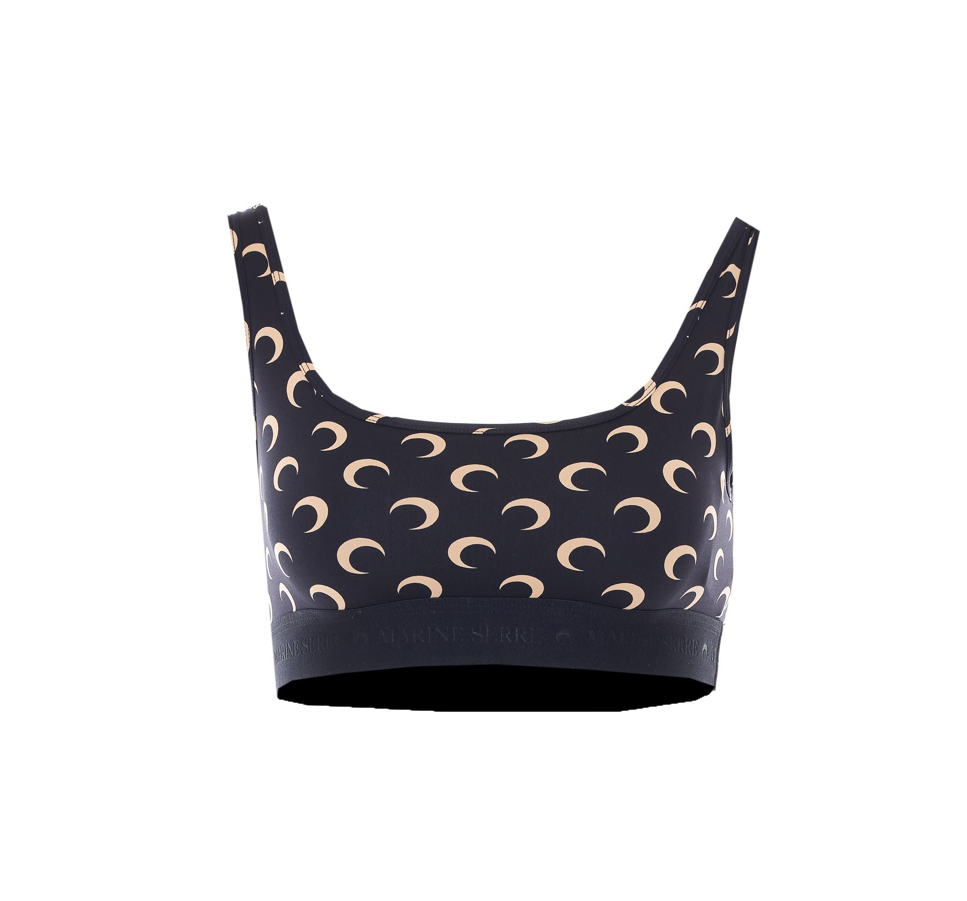 MARINE SERRE Top Black Polyamide