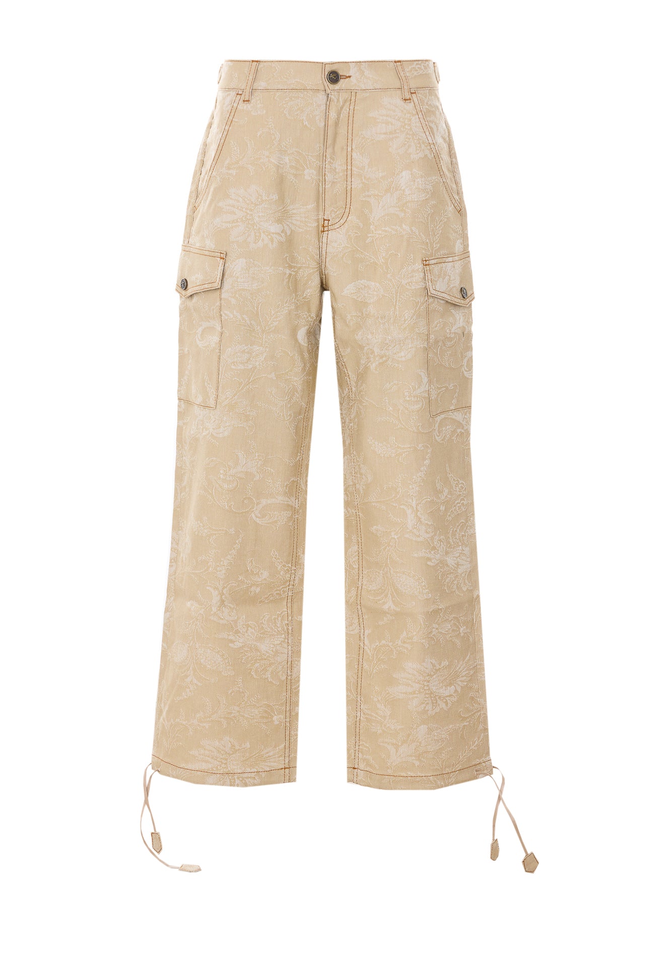 Etro Trousers Beige Cotton