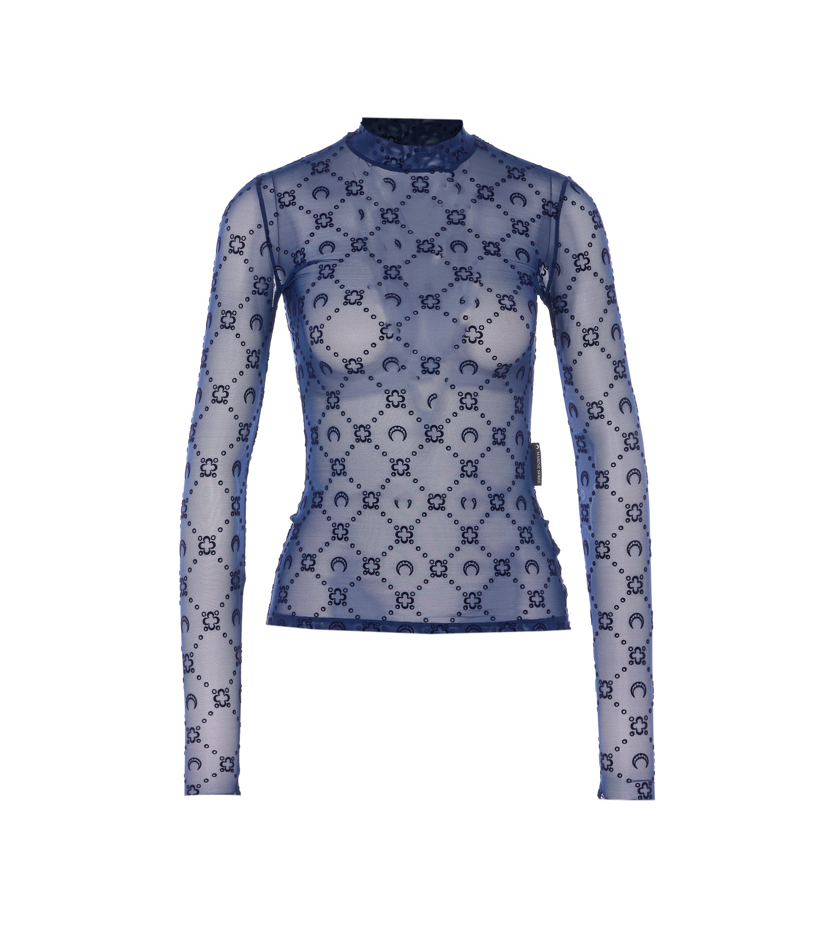 MARINE SERRE Top Blue Polyamide
