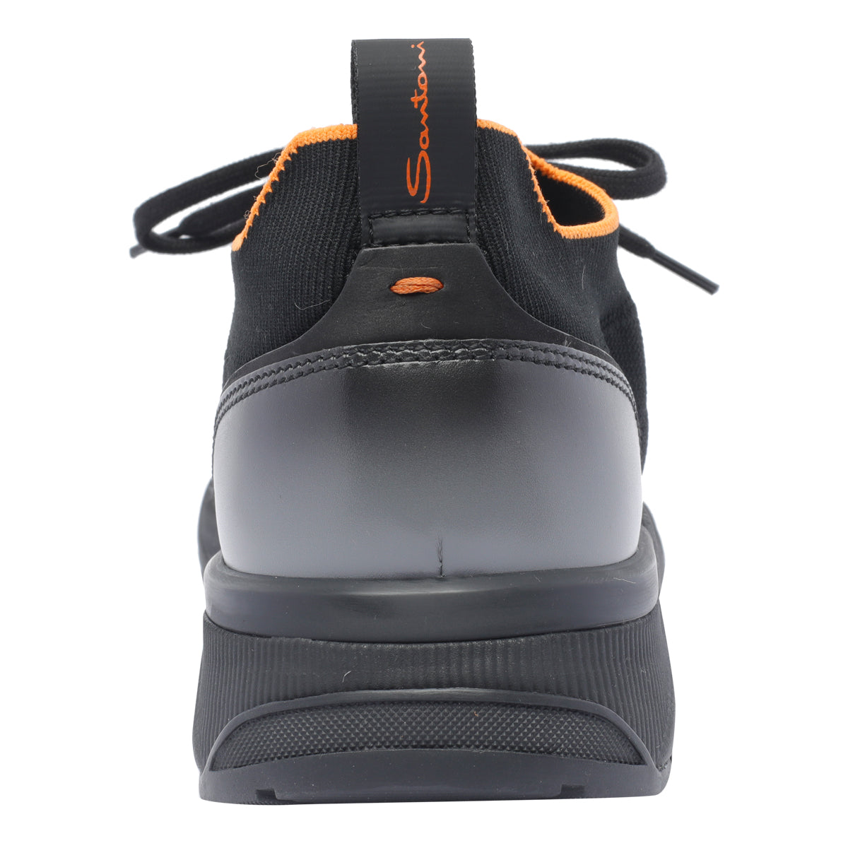 Santoni Sneakers Black Fabric/rubber Sole