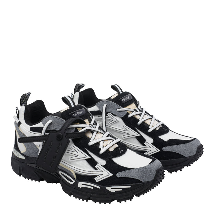 Off White Sneakers Black Calf Leather/rubber Sole