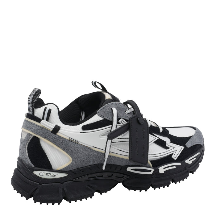Off White Sneakers Black Calf Leather/rubber Sole