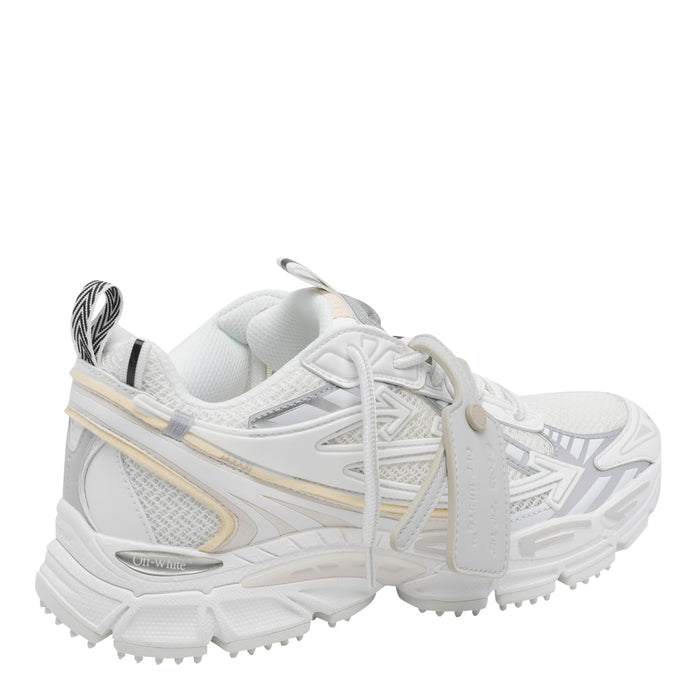 Off White Sneakers Fabric And Rubber/rubber Sole