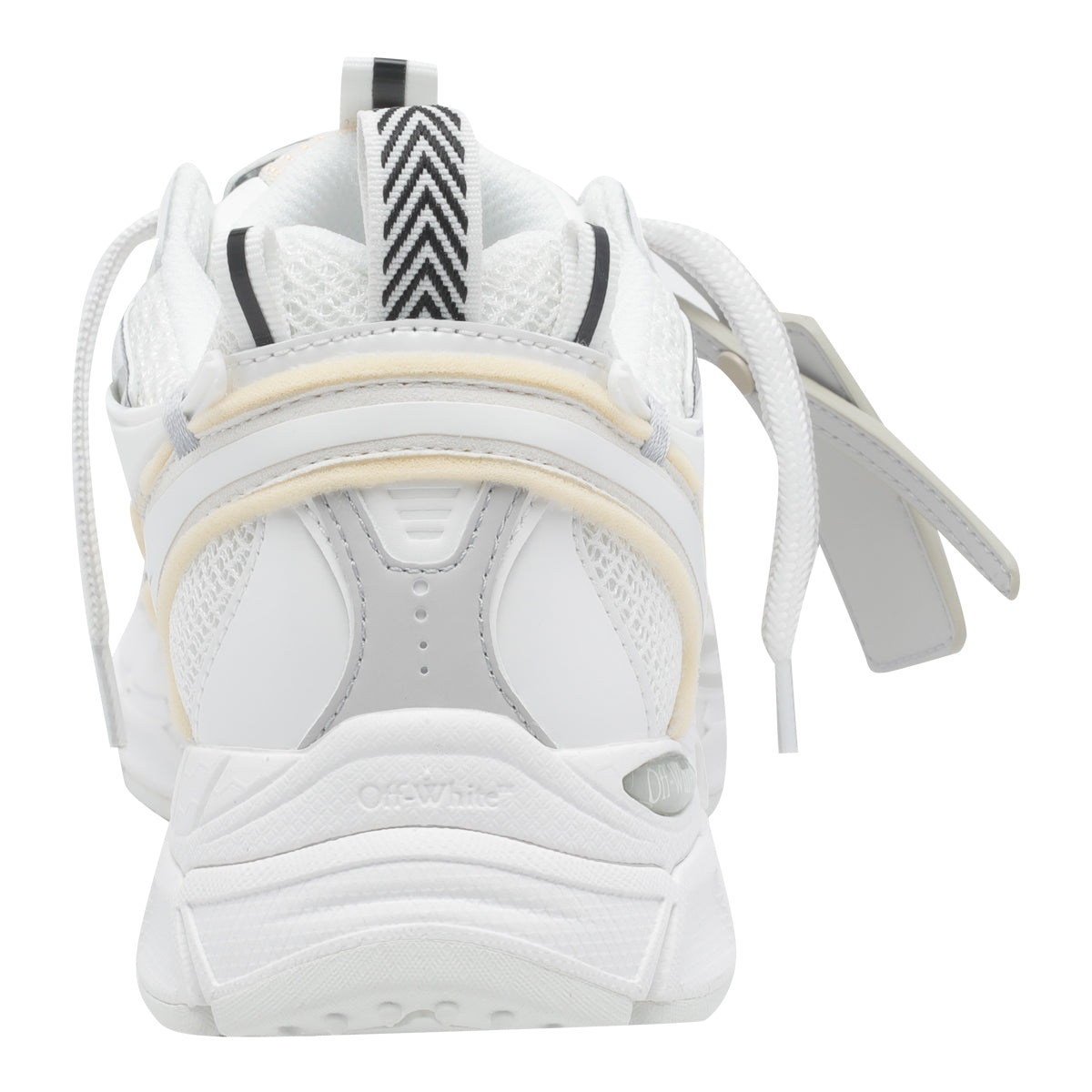 Off White Sneakers Fabric And Rubber/rubber Sole
