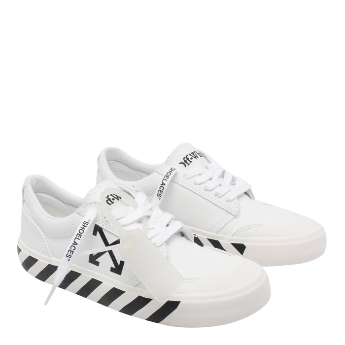 Off White Sneakers Fabric/rubber Sole