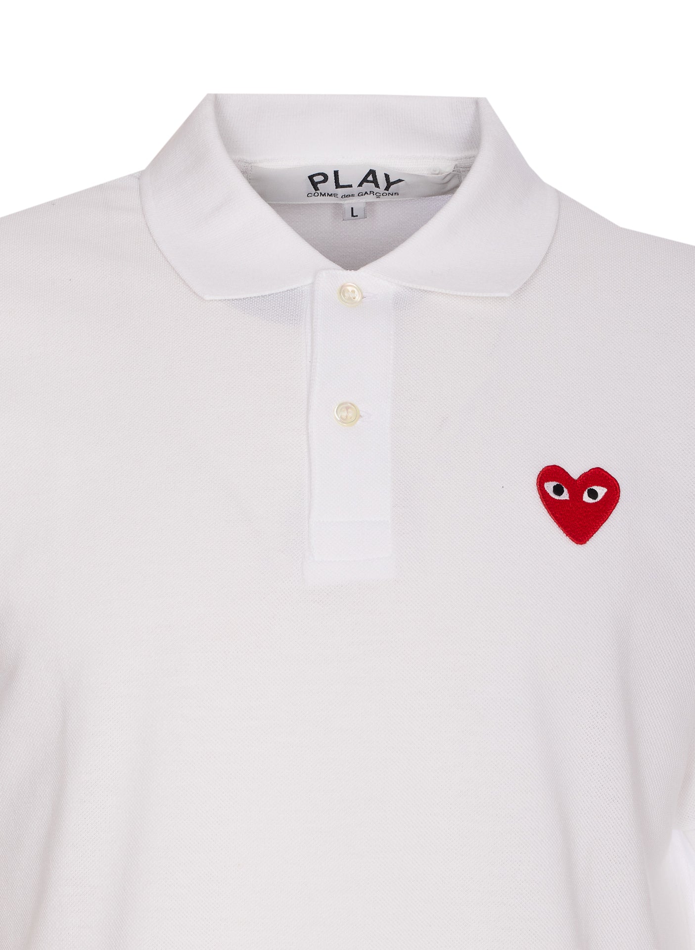 COMME DES GARCONS PLAY T-shirts and Polos White Cotton