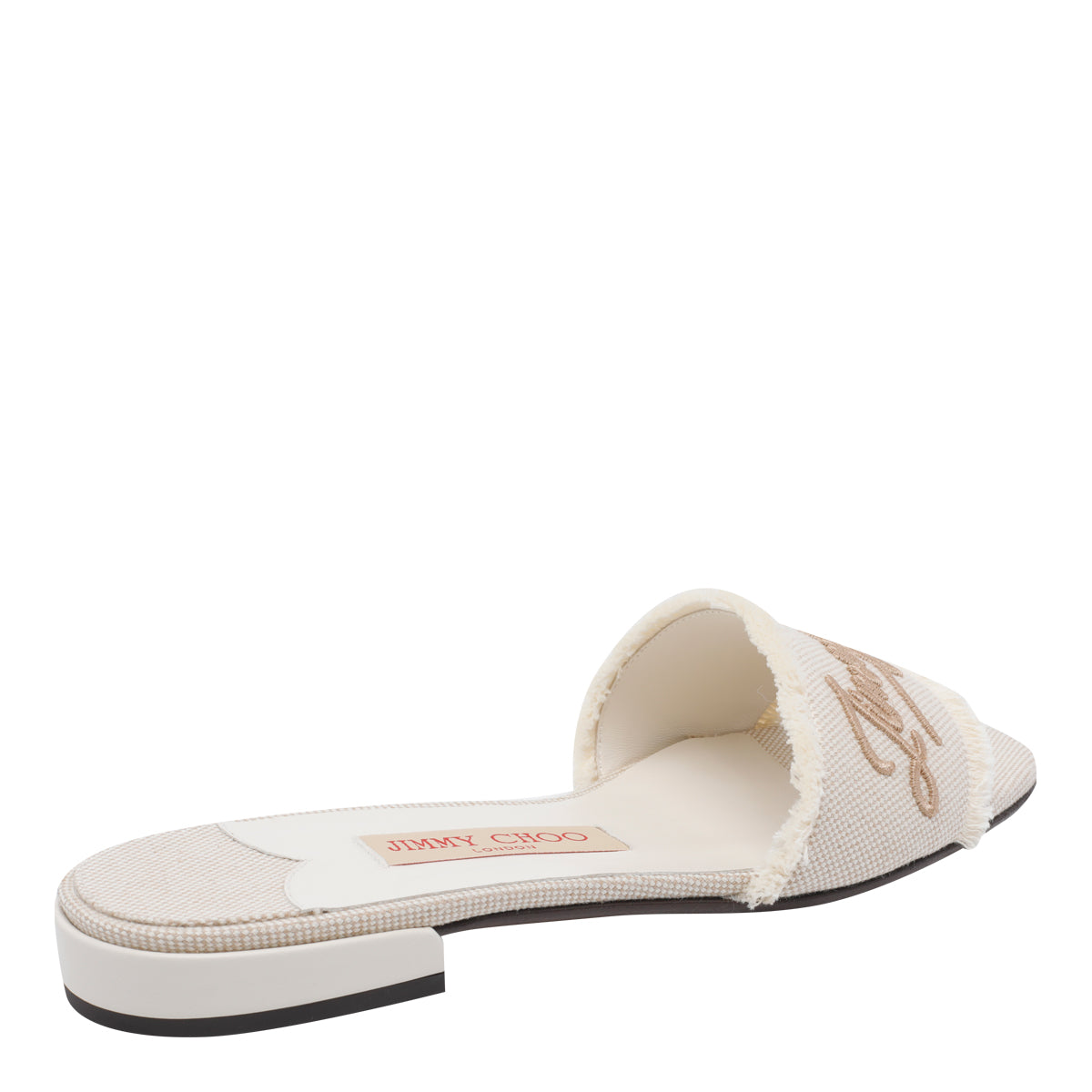 Jimmy Choo Sandals White Fabric/leather Sole