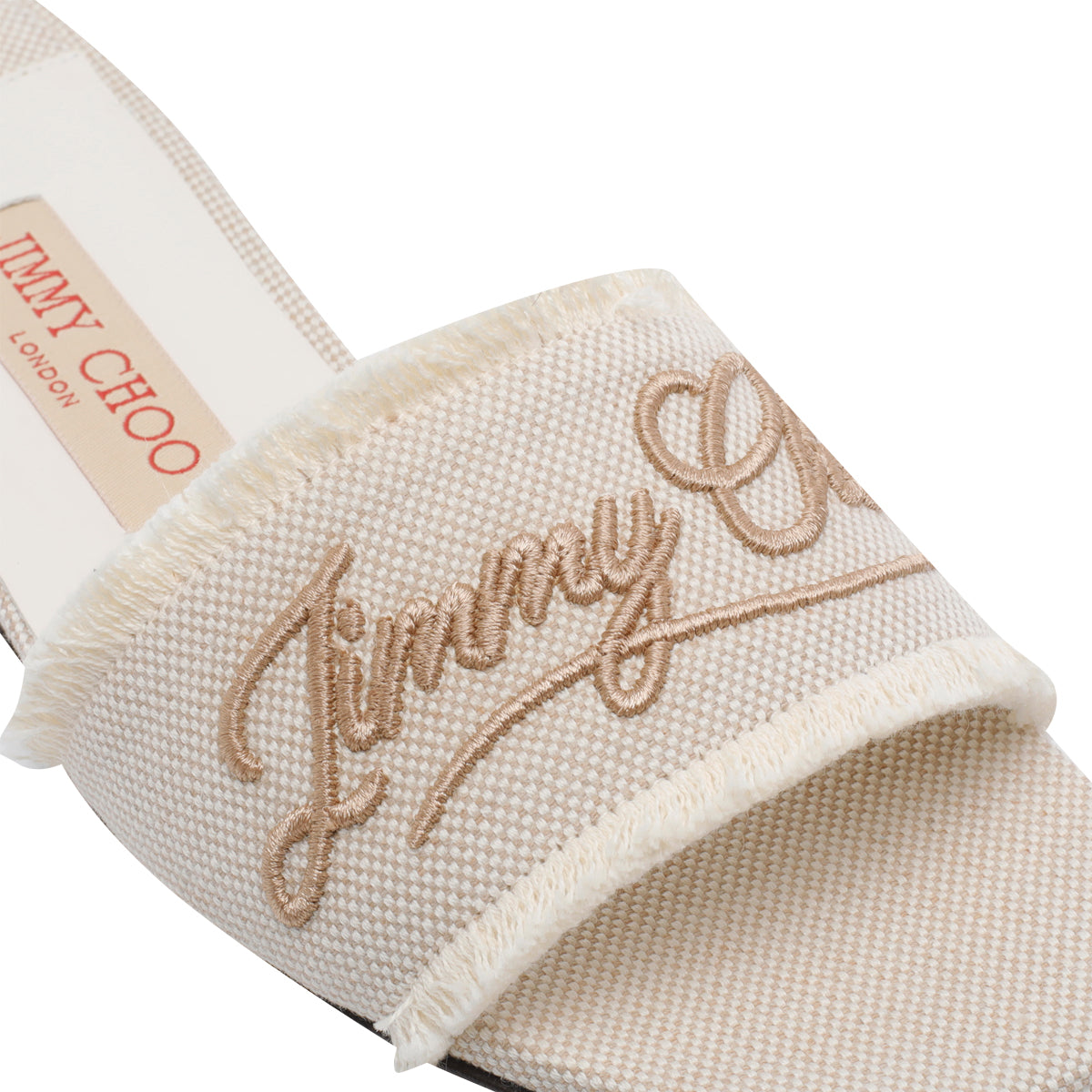 Jimmy Choo Sandals White Fabric/leather Sole